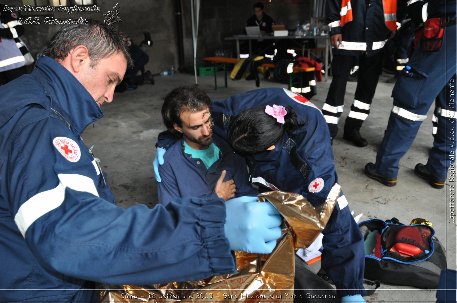 Como - 18 settembre 2010 - Gara Nazionale di Primo Soccorso -  Croce Rossa Italiana - Ispettorato Regionale Volontari del Soccorso Piemonte