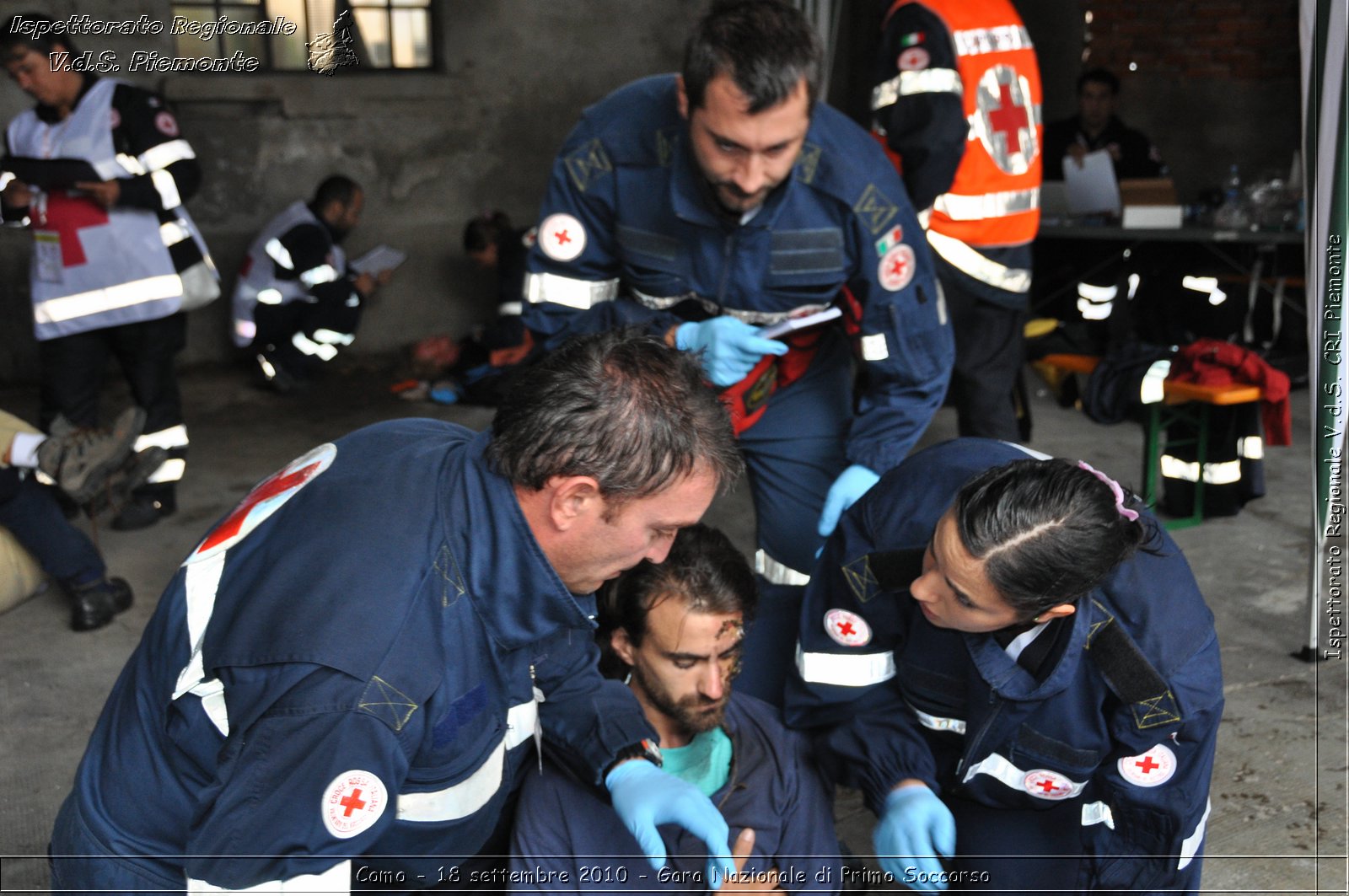 Como - 18 settembre 2010 - Gara Nazionale di Primo Soccorso -  Croce Rossa Italiana - Ispettorato Regionale Volontari del Soccorso Piemonte