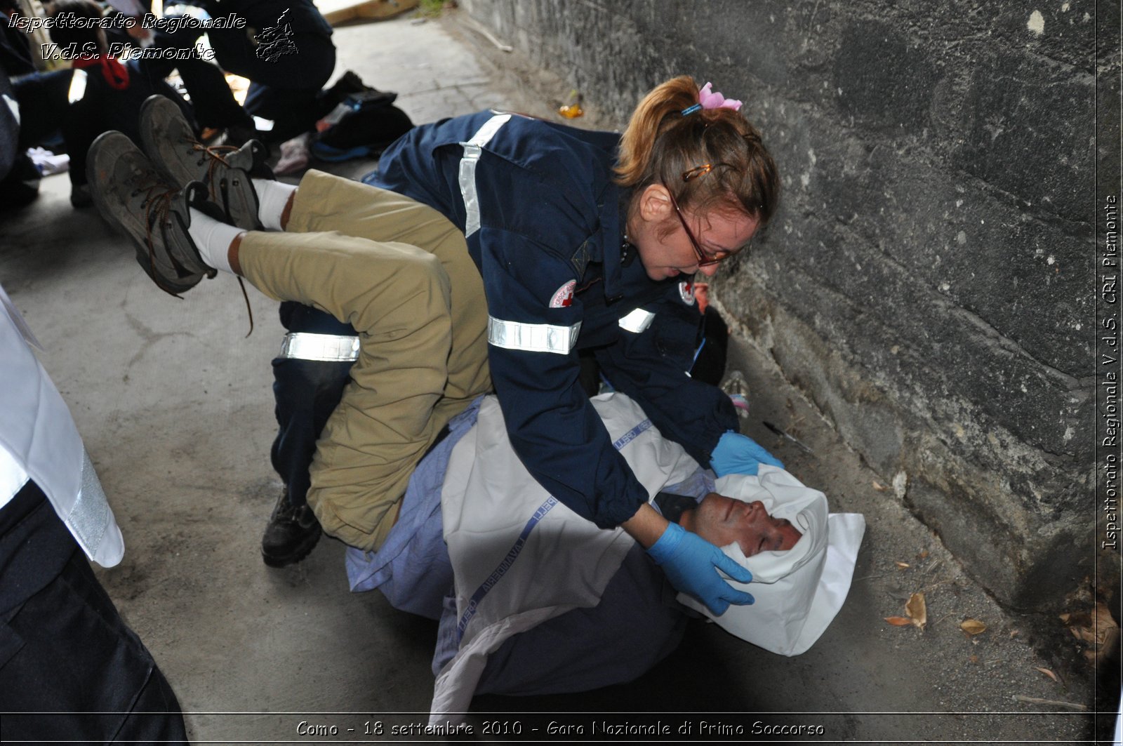 Como - 18 settembre 2010 - Gara Nazionale di Primo Soccorso -  Croce Rossa Italiana - Ispettorato Regionale Volontari del Soccorso Piemonte