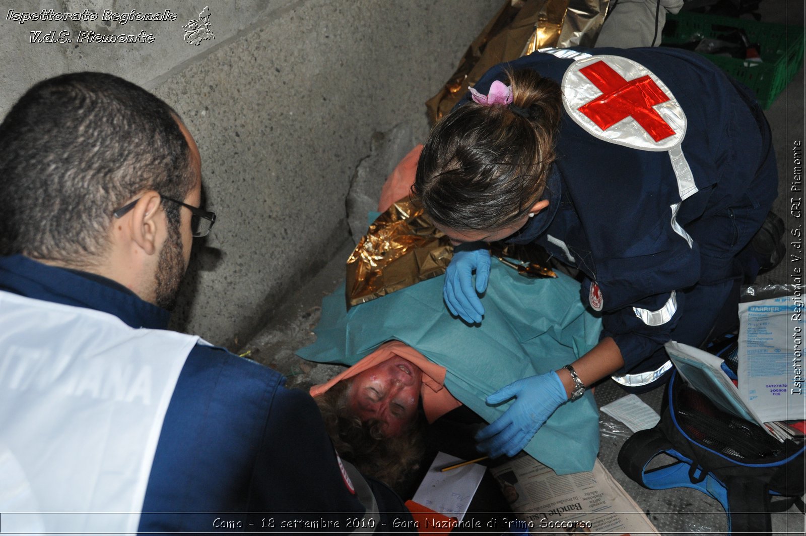 Como - 18 settembre 2010 - Gara Nazionale di Primo Soccorso -  Croce Rossa Italiana - Ispettorato Regionale Volontari del Soccorso Piemonte