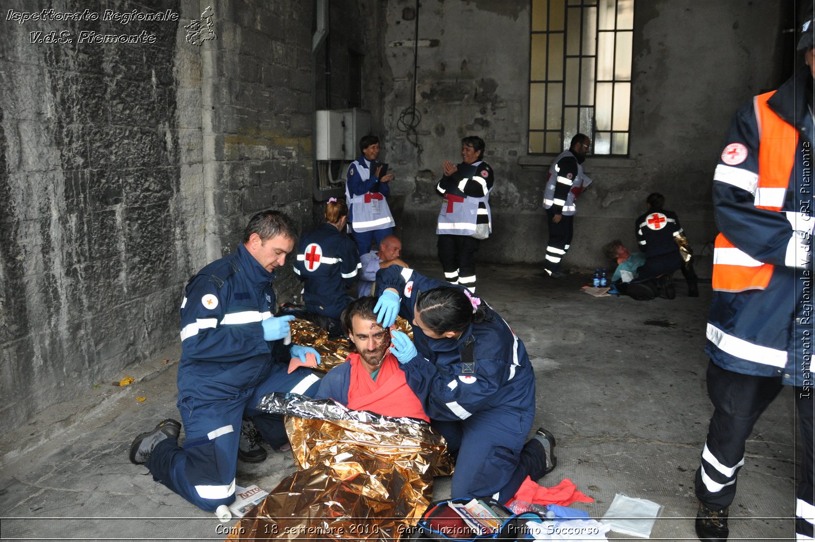 Como - 18 settembre 2010 - Gara Nazionale di Primo Soccorso -  Croce Rossa Italiana - Ispettorato Regionale Volontari del Soccorso Piemonte