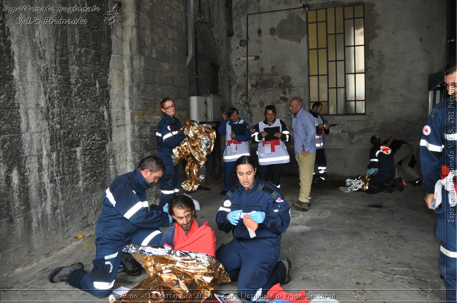 Como - 18 settembre 2010 - Gara Nazionale di Primo Soccorso -  Croce Rossa Italiana - Ispettorato Regionale Volontari del Soccorso Piemonte