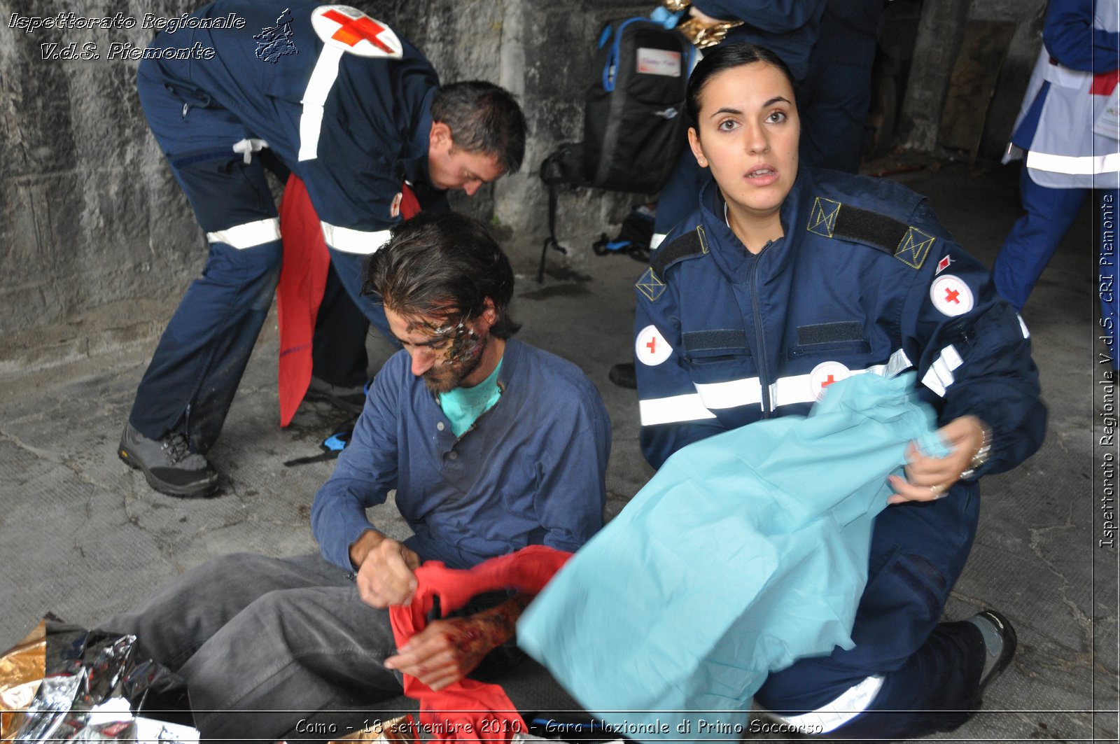 Como - 18 settembre 2010 - Gara Nazionale di Primo Soccorso -  Croce Rossa Italiana - Ispettorato Regionale Volontari del Soccorso Piemonte