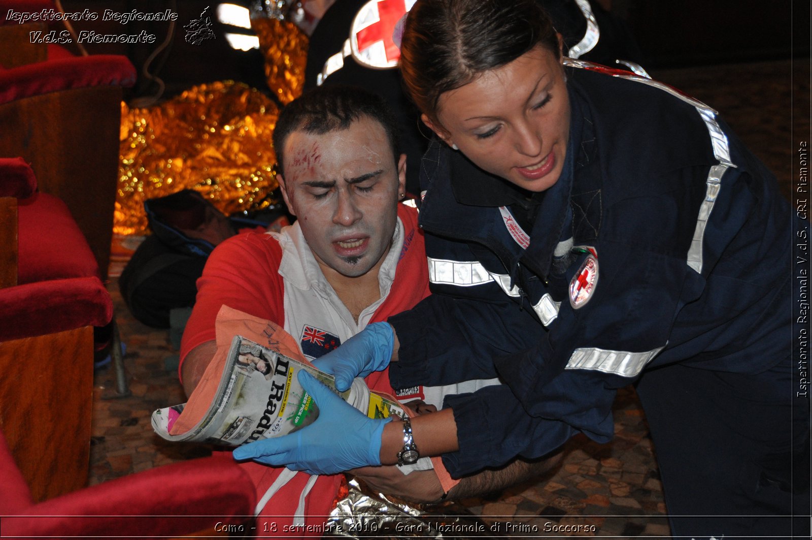 Como - 18 settembre 2010 - Gara Nazionale di Primo Soccorso -  Croce Rossa Italiana - Ispettorato Regionale Volontari del Soccorso Piemonte