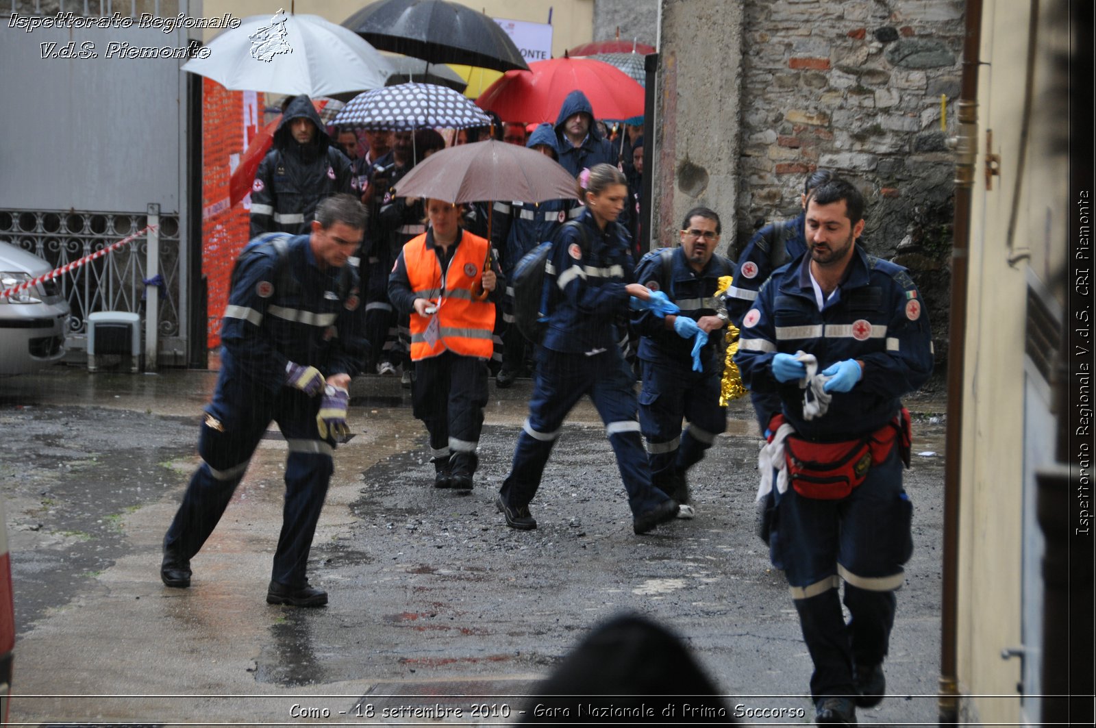 Como - 18 settembre 2010 - Gara Nazionale di Primo Soccorso -  Croce Rossa Italiana - Ispettorato Regionale Volontari del Soccorso Piemonte