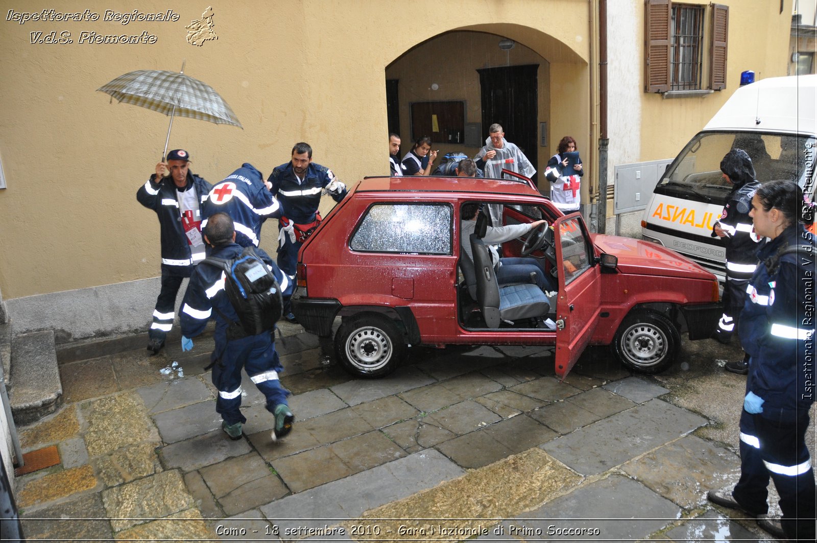 Como - 18 settembre 2010 - Gara Nazionale di Primo Soccorso -  Croce Rossa Italiana - Ispettorato Regionale Volontari del Soccorso Piemonte