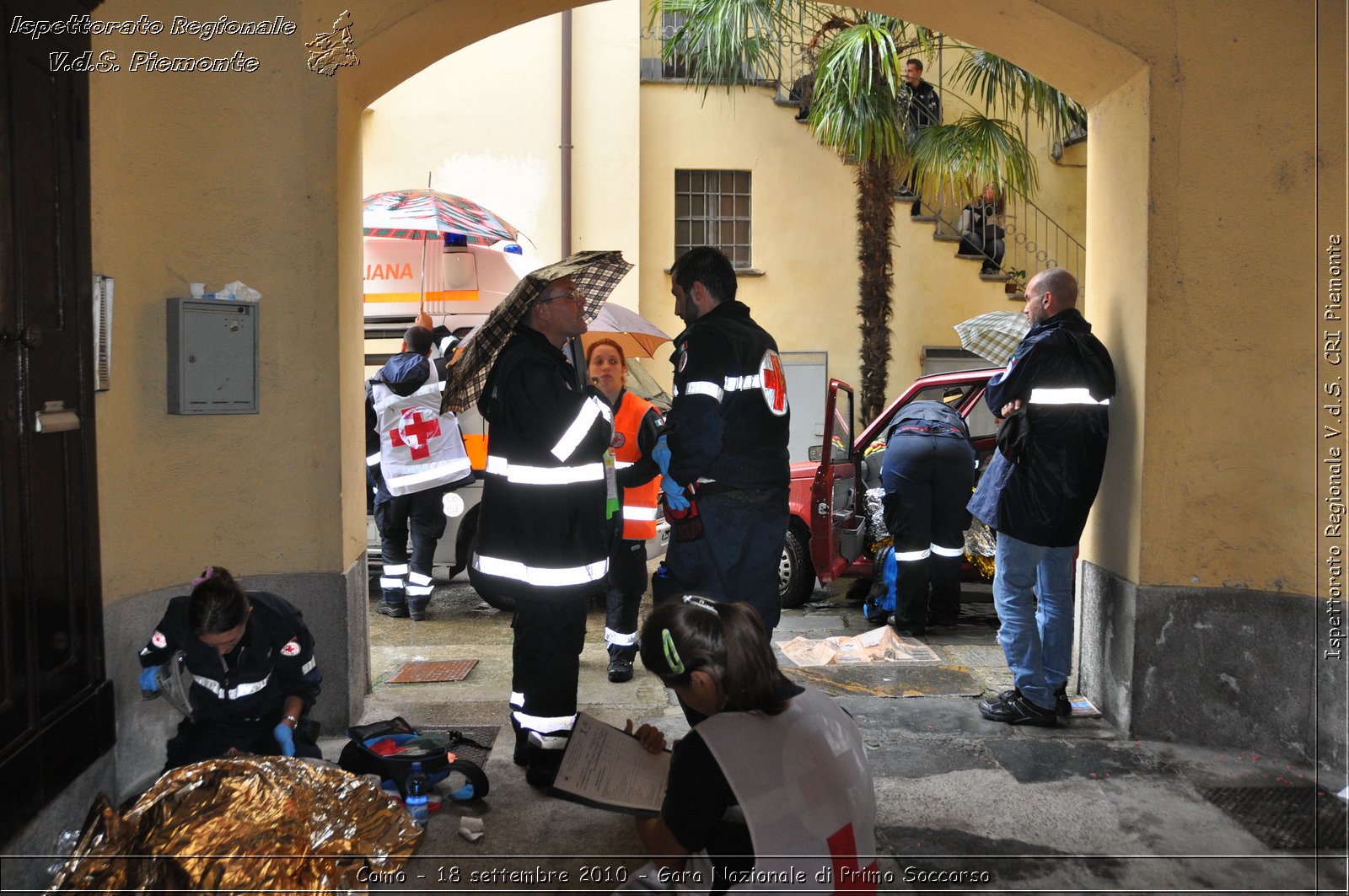 Como - 18 settembre 2010 - Gara Nazionale di Primo Soccorso -  Croce Rossa Italiana - Ispettorato Regionale Volontari del Soccorso Piemonte