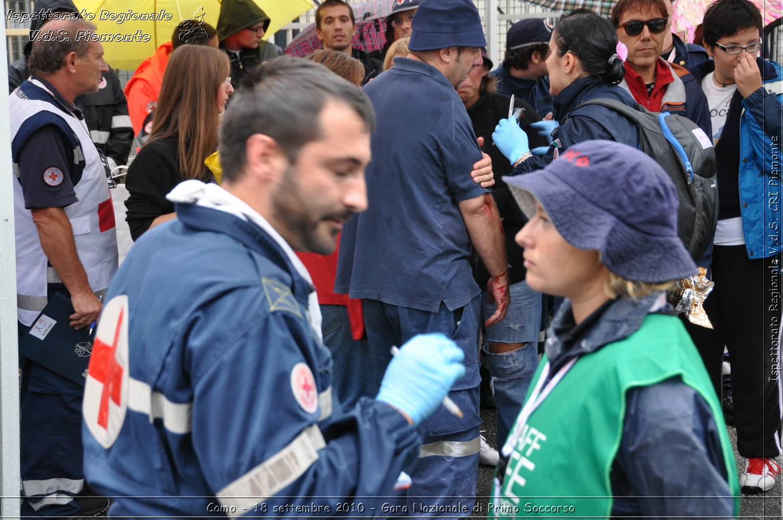 Como - 18 settembre 2010 - Gara Nazionale di Primo Soccorso -  Croce Rossa Italiana - Ispettorato Regionale Volontari del Soccorso Piemonte