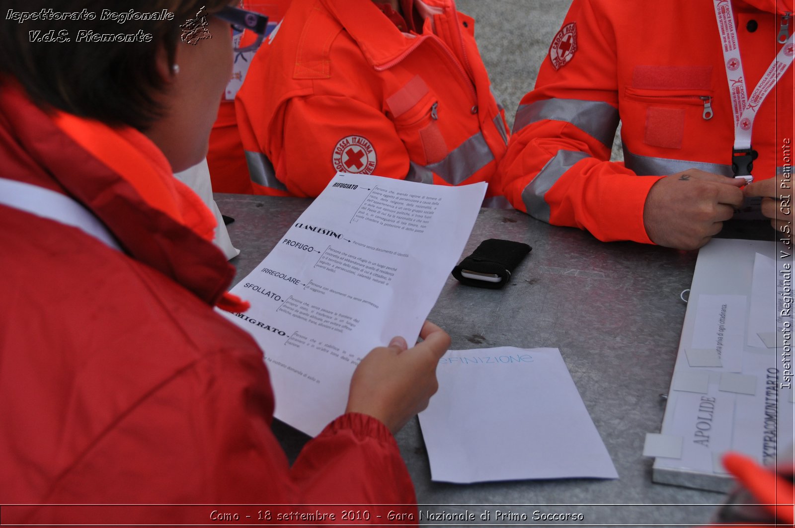 Como - 18 settembre 2010 - Gara Nazionale di Primo Soccorso -  Croce Rossa Italiana - Ispettorato Regionale Volontari del Soccorso Piemonte