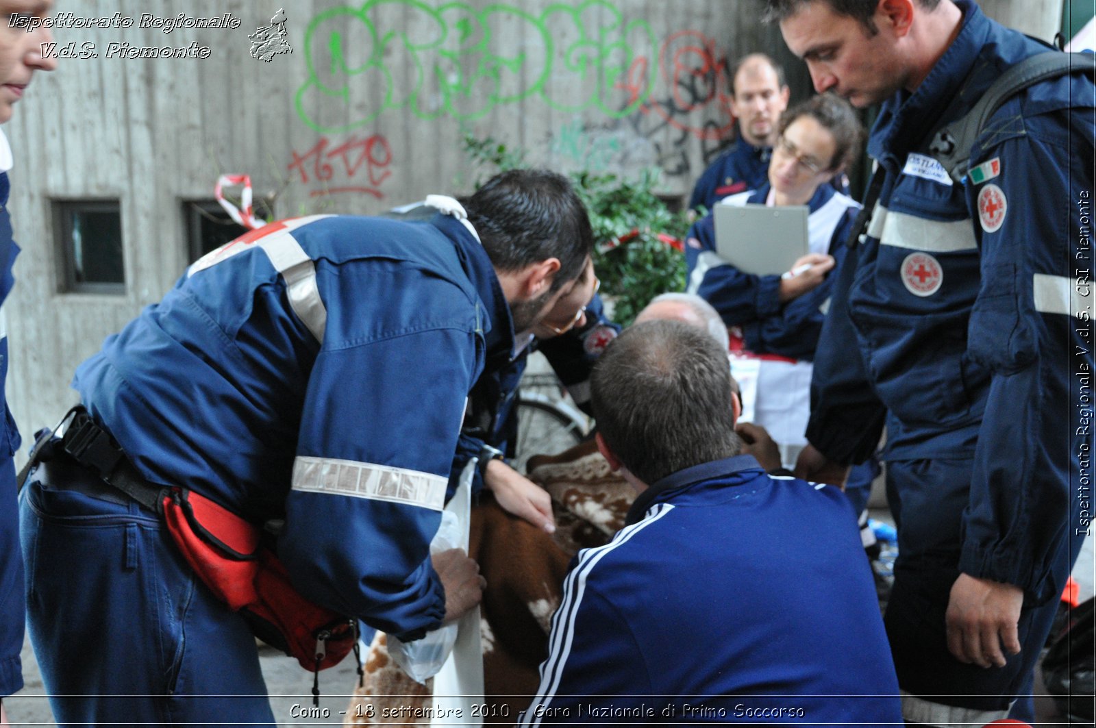 Como - 18 settembre 2010 - Gara Nazionale di Primo Soccorso -  Croce Rossa Italiana - Ispettorato Regionale Volontari del Soccorso Piemonte