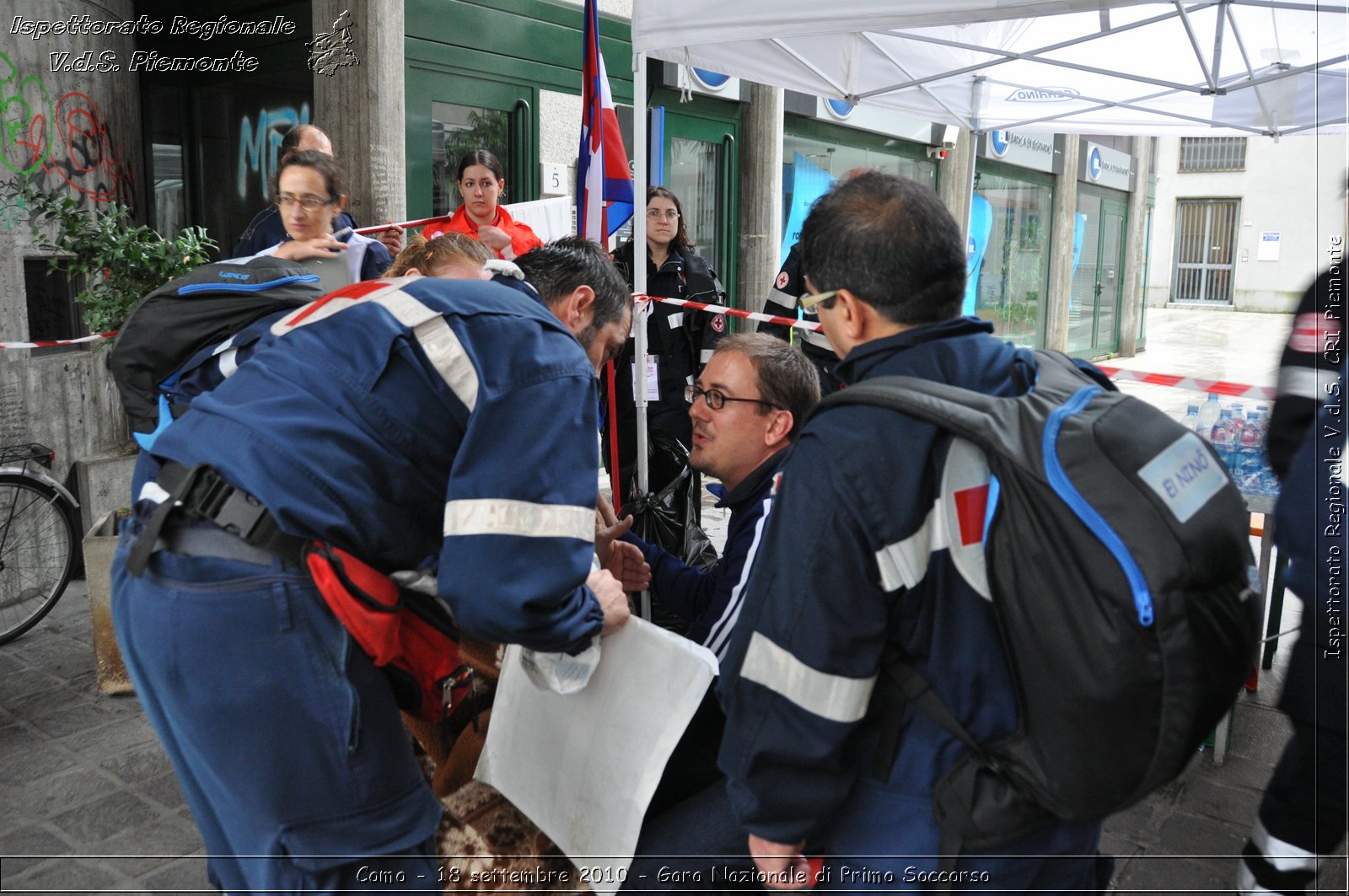 Como - 18 settembre 2010 - Gara Nazionale di Primo Soccorso -  Croce Rossa Italiana - Ispettorato Regionale Volontari del Soccorso Piemonte