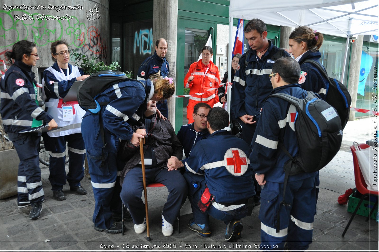 Como - 18 settembre 2010 - Gara Nazionale di Primo Soccorso -  Croce Rossa Italiana - Ispettorato Regionale Volontari del Soccorso Piemonte