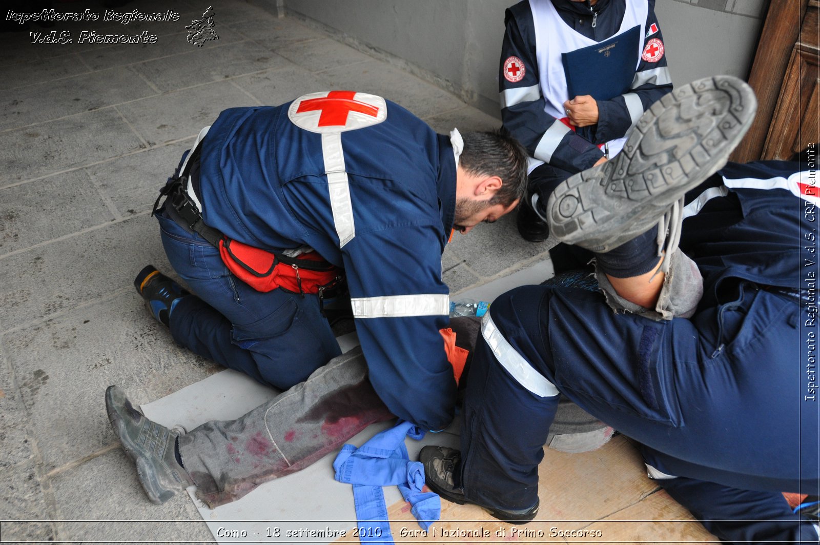 Como - 18 settembre 2010 - Gara Nazionale di Primo Soccorso -  Croce Rossa Italiana - Ispettorato Regionale Volontari del Soccorso Piemonte