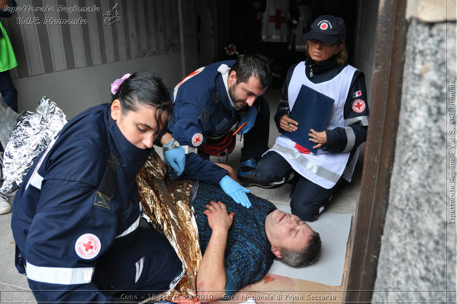 Como - 18 settembre 2010 - Gara Nazionale di Primo Soccorso -  Croce Rossa Italiana - Ispettorato Regionale Volontari del Soccorso Piemonte