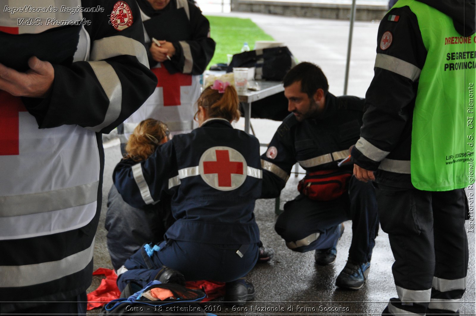 Como - 18 settembre 2010 - Gara Nazionale di Primo Soccorso -  Croce Rossa Italiana - Ispettorato Regionale Volontari del Soccorso Piemonte