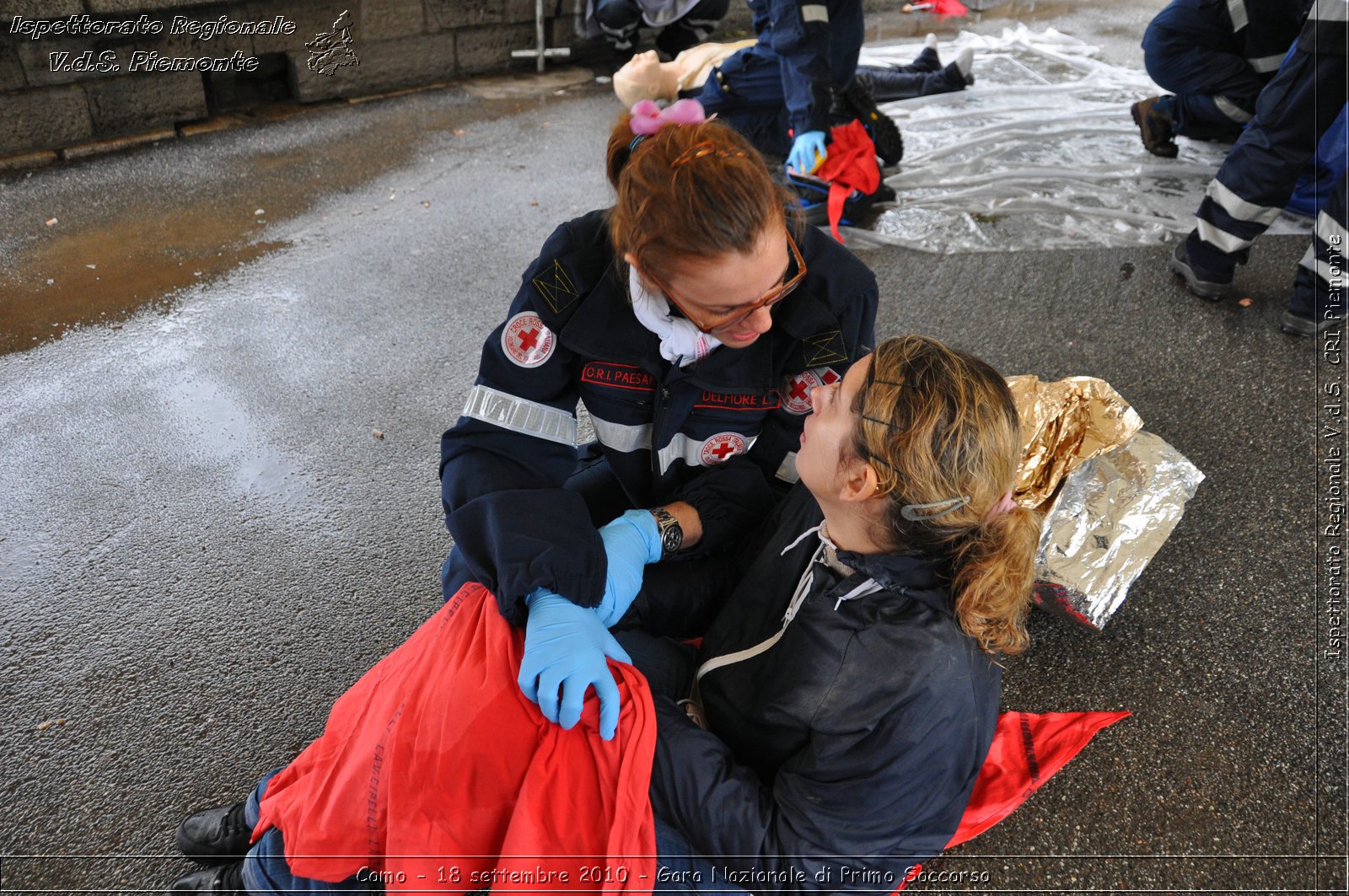 Como - 18 settembre 2010 - Gara Nazionale di Primo Soccorso -  Croce Rossa Italiana - Ispettorato Regionale Volontari del Soccorso Piemonte