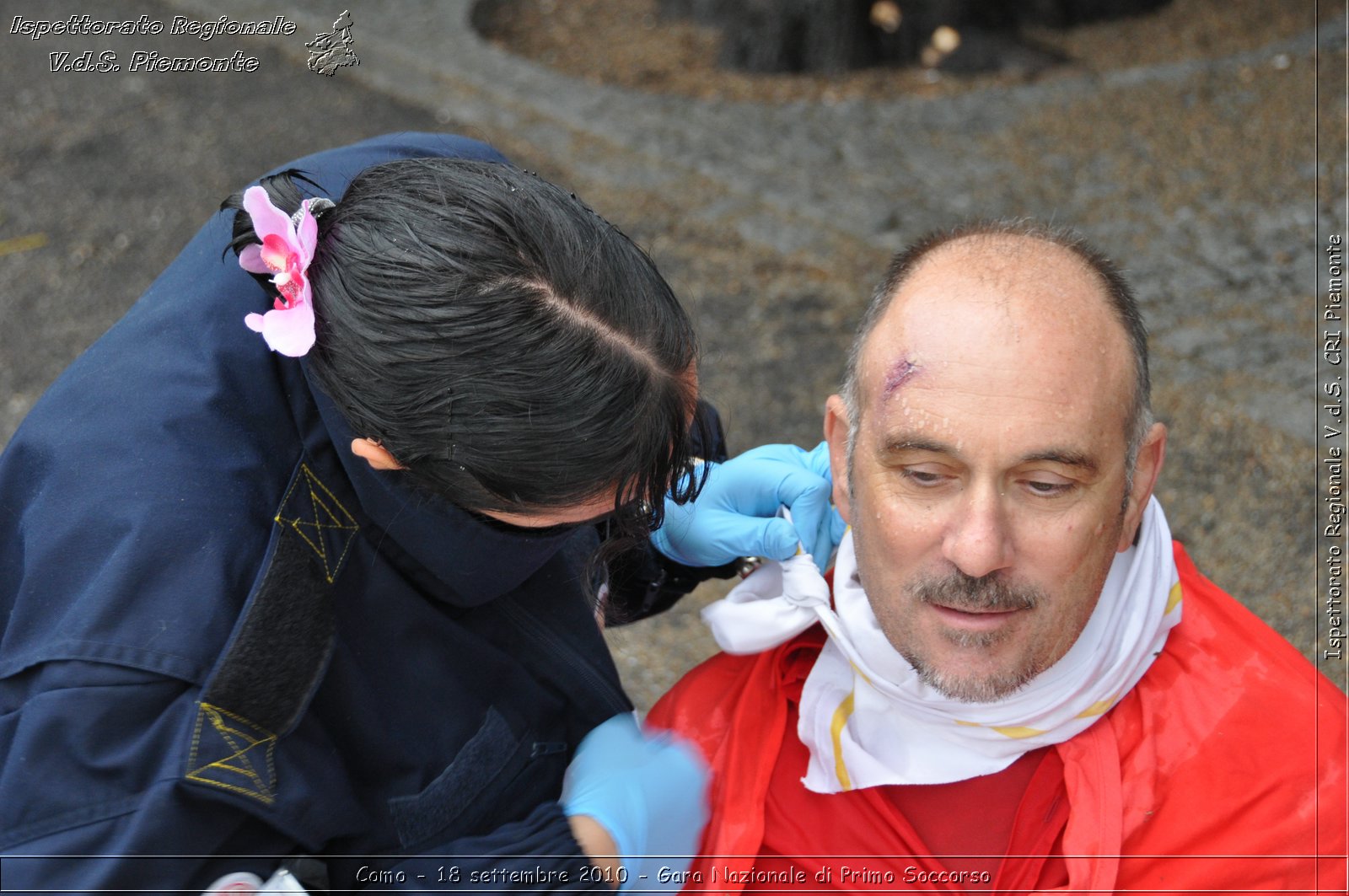 Como - 18 settembre 2010 - Gara Nazionale di Primo Soccorso -  Croce Rossa Italiana - Ispettorato Regionale Volontari del Soccorso Piemonte