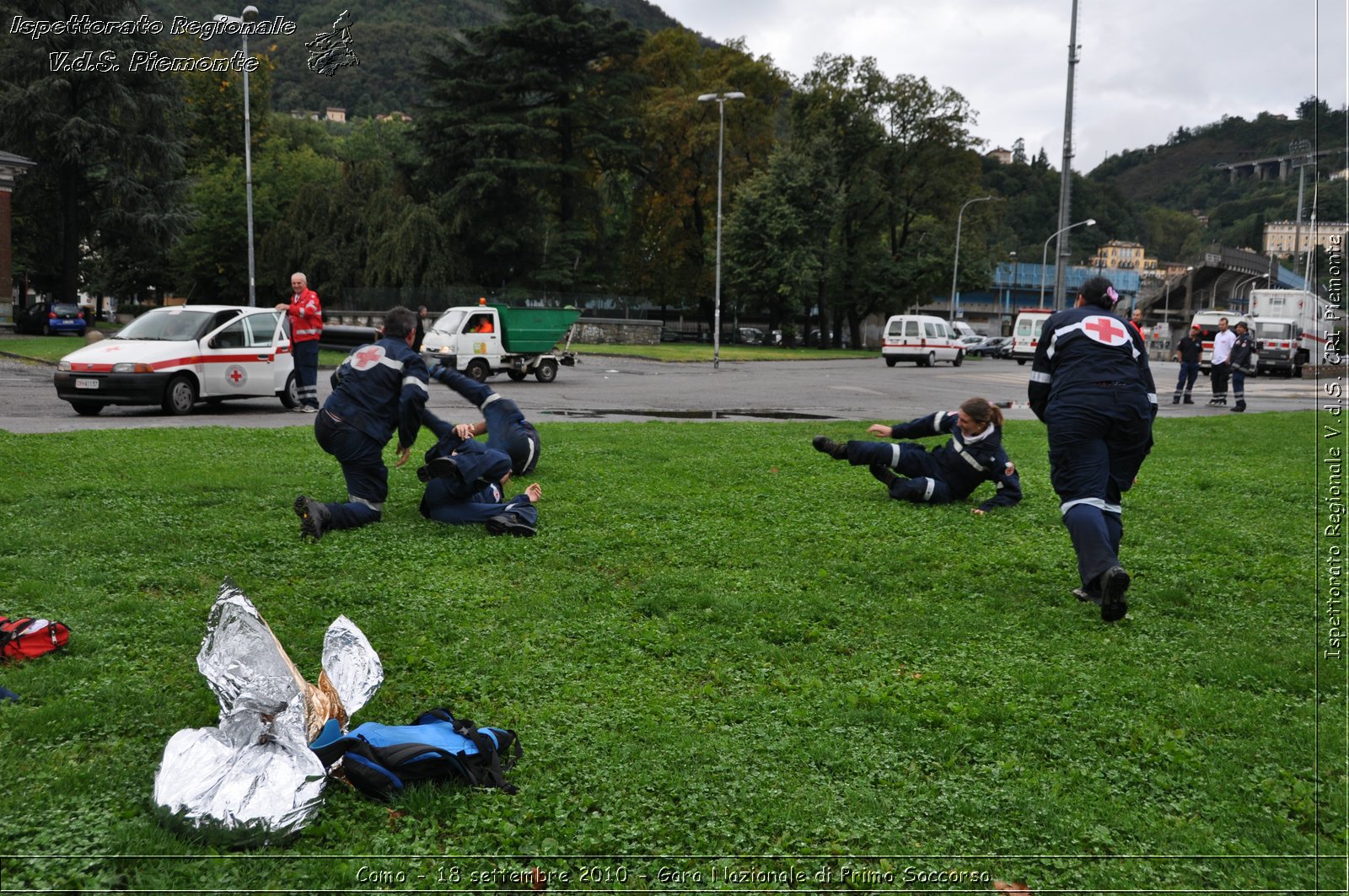 Como - 18 settembre 2010 - Gara Nazionale di Primo Soccorso -  Croce Rossa Italiana - Ispettorato Regionale Volontari del Soccorso Piemonte