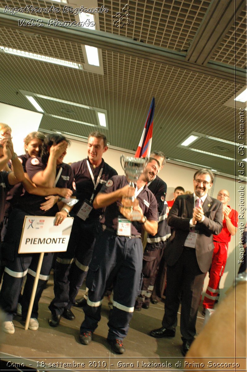 Como - 18 settembre 2010 - Gara Nazionale di Primo Soccorso -  Croce Rossa Italiana - Ispettorato Regionale Volontari del Soccorso Piemonte