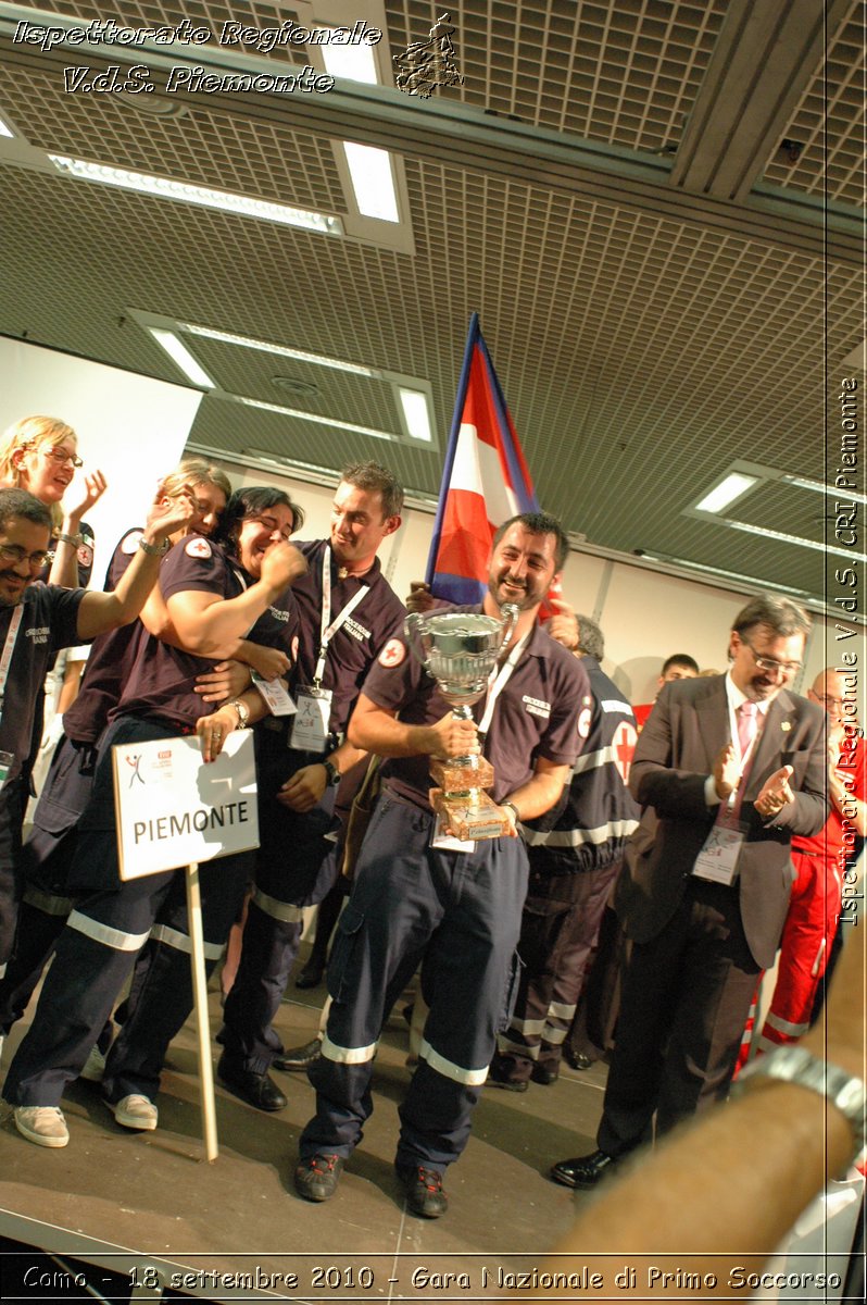 Como - 18 settembre 2010 - Gara Nazionale di Primo Soccorso -  Croce Rossa Italiana - Ispettorato Regionale Volontari del Soccorso Piemonte