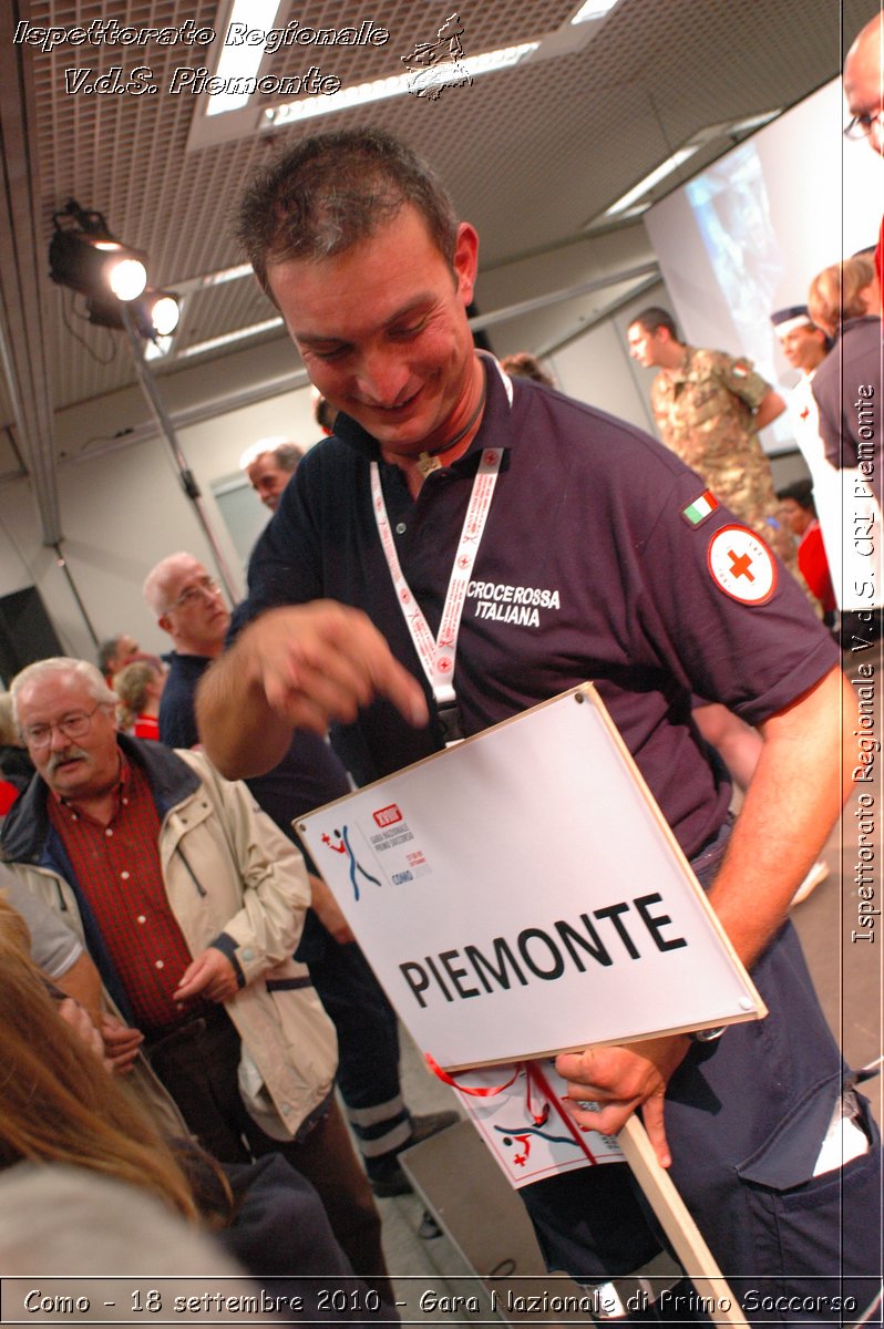 Como - 18 settembre 2010 - Gara Nazionale di Primo Soccorso -  Croce Rossa Italiana - Ispettorato Regionale Volontari del Soccorso Piemonte