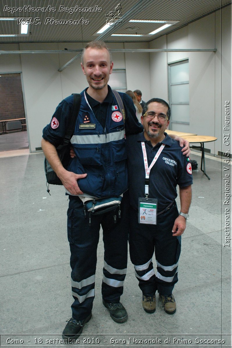 Como - 18 settembre 2010 - Gara Nazionale di Primo Soccorso -  Croce Rossa Italiana - Ispettorato Regionale Volontari del Soccorso Piemonte