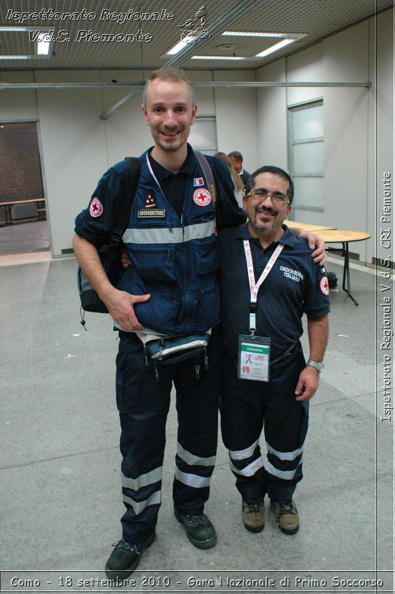 Como - 18 settembre 2010 - Gara Nazionale di Primo Soccorso -  Croce Rossa Italiana - Ispettorato Regionale Volontari del Soccorso Piemonte