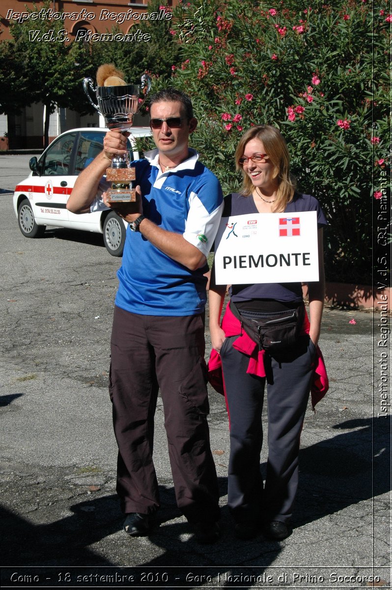 Como - 18 settembre 2010 - Gara Nazionale di Primo Soccorso -  Croce Rossa Italiana - Ispettorato Regionale Volontari del Soccorso Piemonte