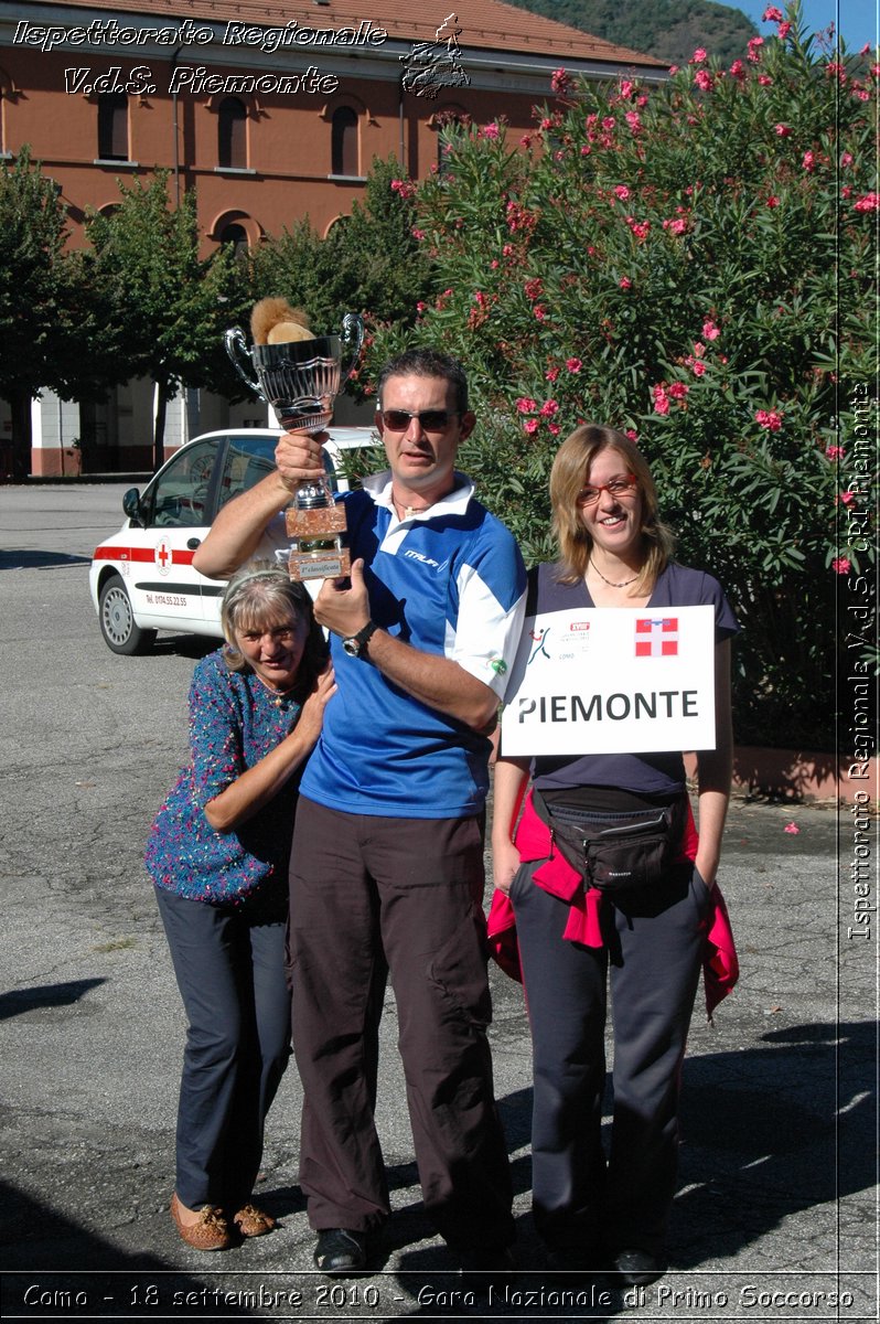 Como - 18 settembre 2010 - Gara Nazionale di Primo Soccorso -  Croce Rossa Italiana - Ispettorato Regionale Volontari del Soccorso Piemonte