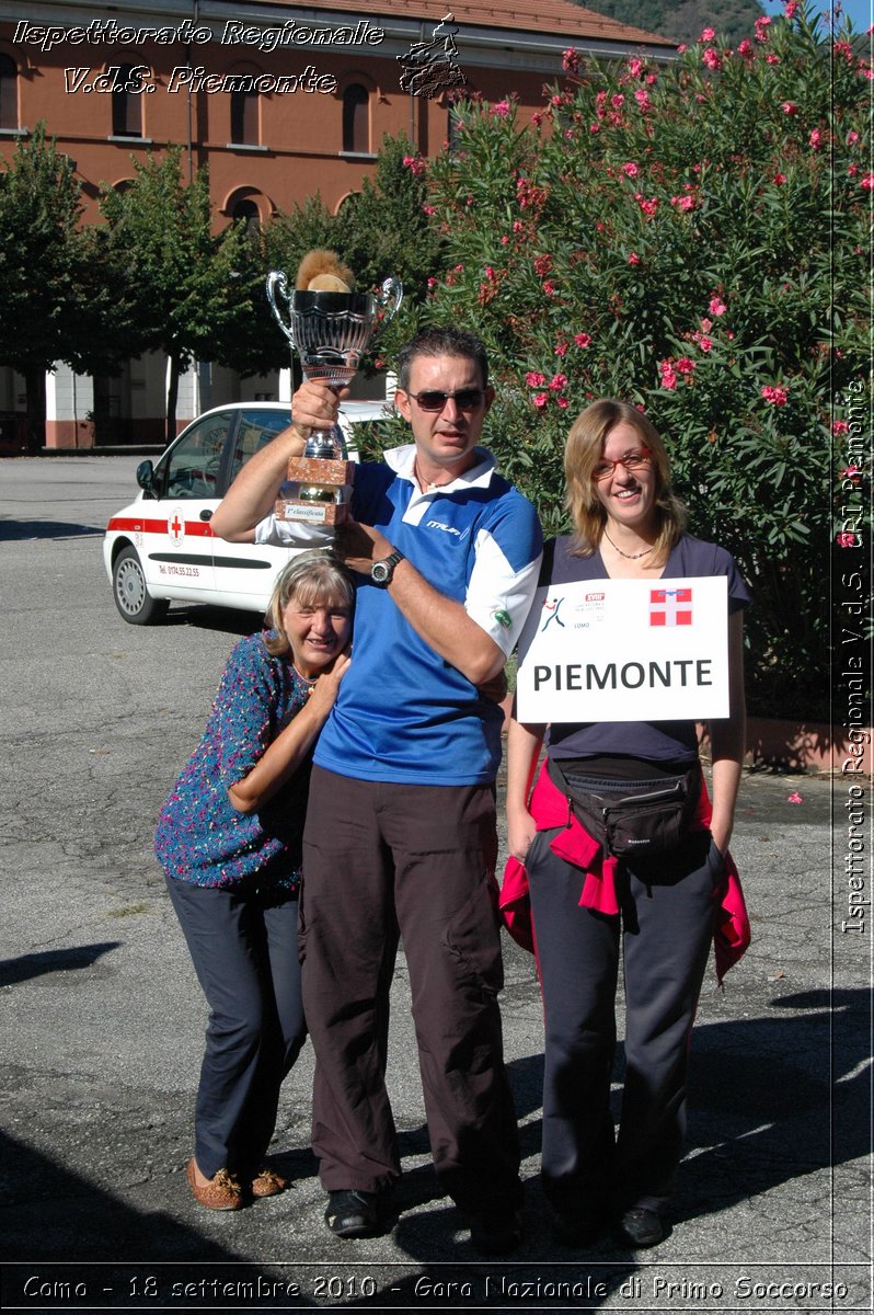 Como - 18 settembre 2010 - Gara Nazionale di Primo Soccorso -  Croce Rossa Italiana - Ispettorato Regionale Volontari del Soccorso Piemonte