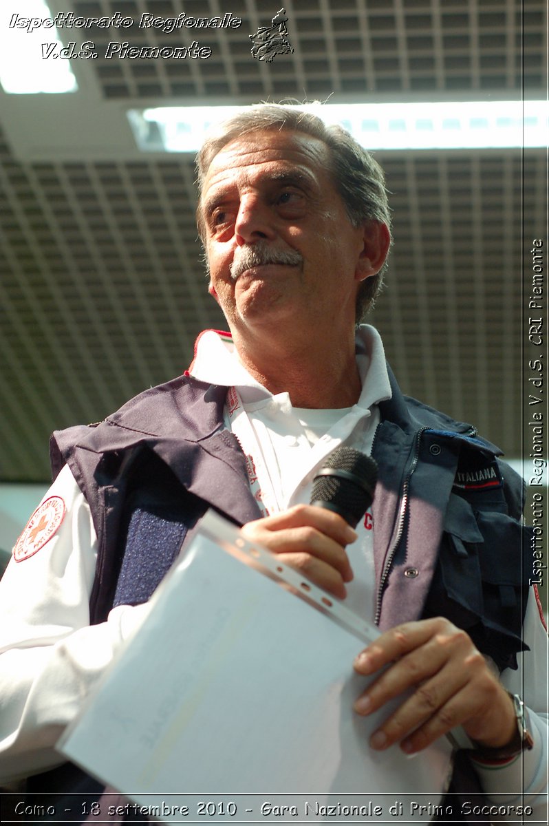 Como - 18 settembre 2010 - Gara Nazionale di Primo Soccorso -  Croce Rossa Italiana - Ispettorato Regionale Volontari del Soccorso Piemonte