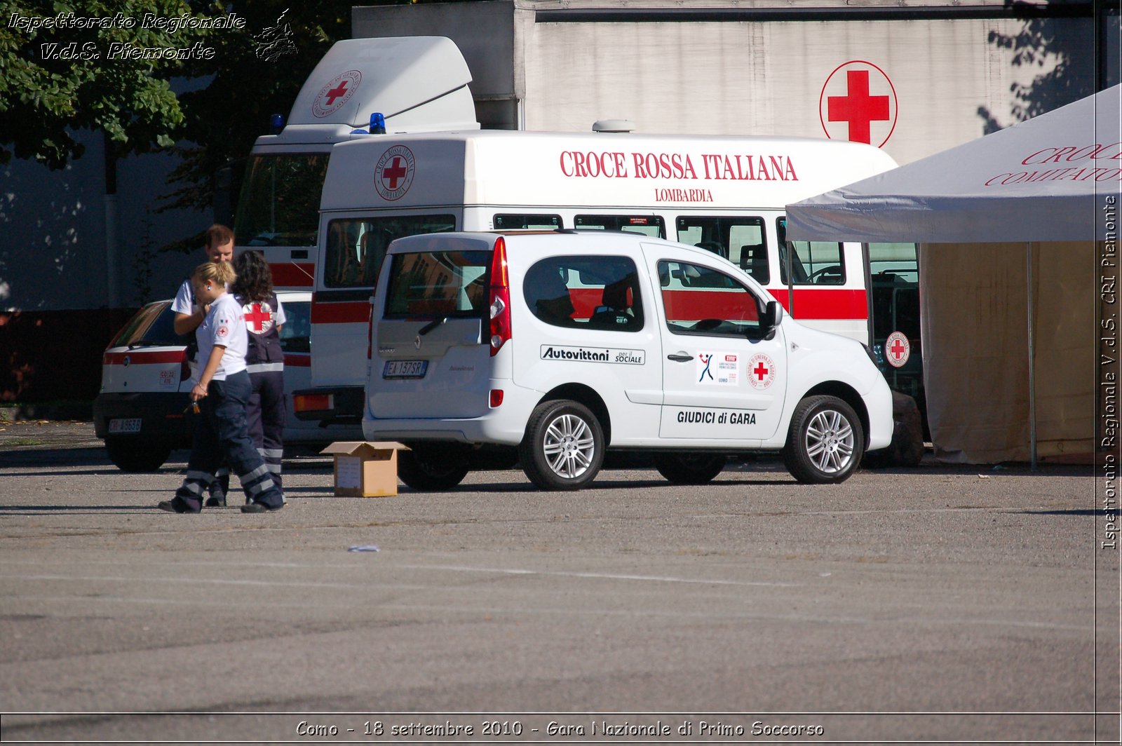 Como - 18 settembre 2010 - Gara Nazionale di Primo Soccorso -  Croce Rossa Italiana - Ispettorato Regionale Volontari del Soccorso Piemonte