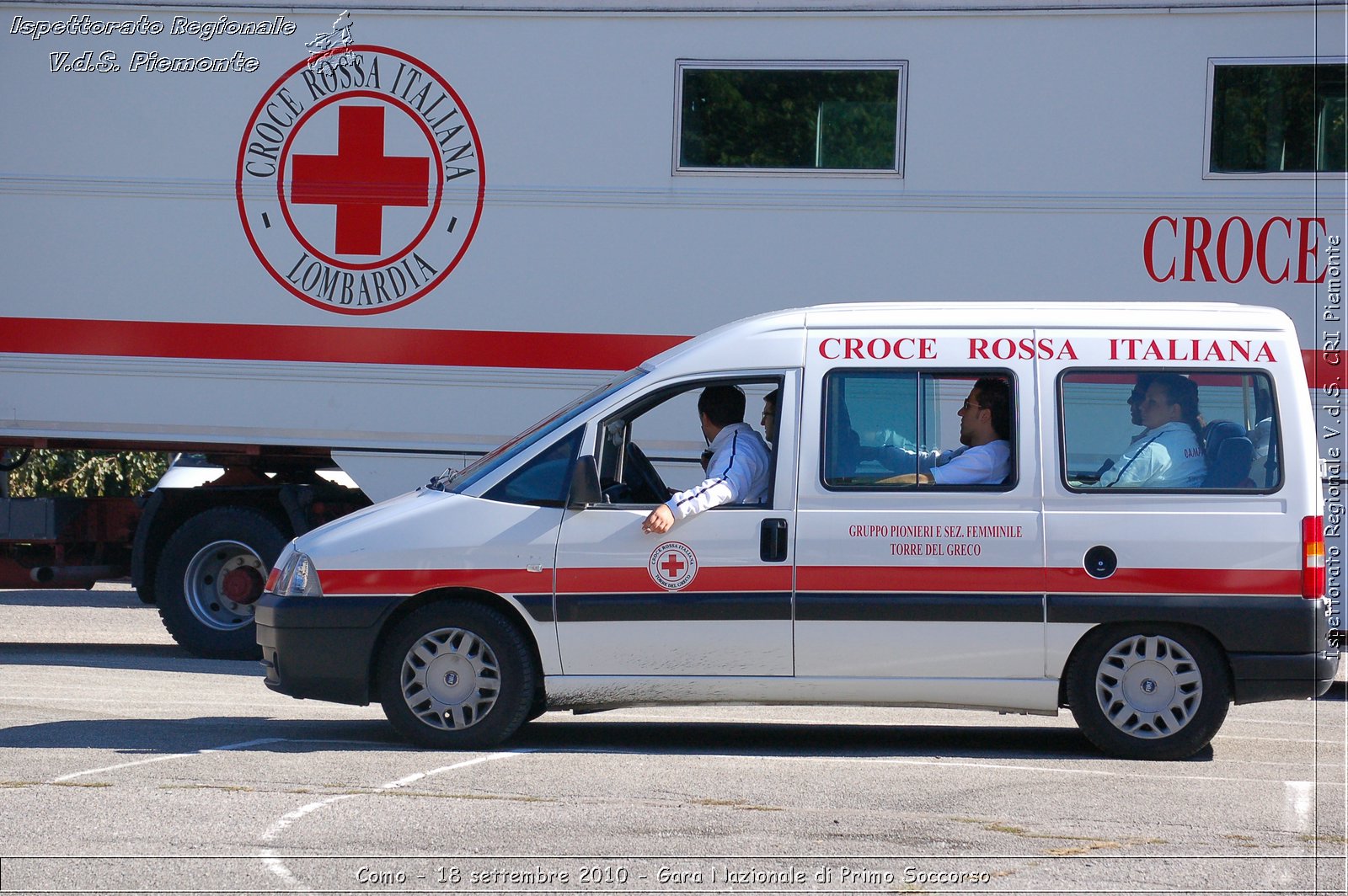 Como - 18 settembre 2010 - Gara Nazionale di Primo Soccorso -  Croce Rossa Italiana - Ispettorato Regionale Volontari del Soccorso Piemonte