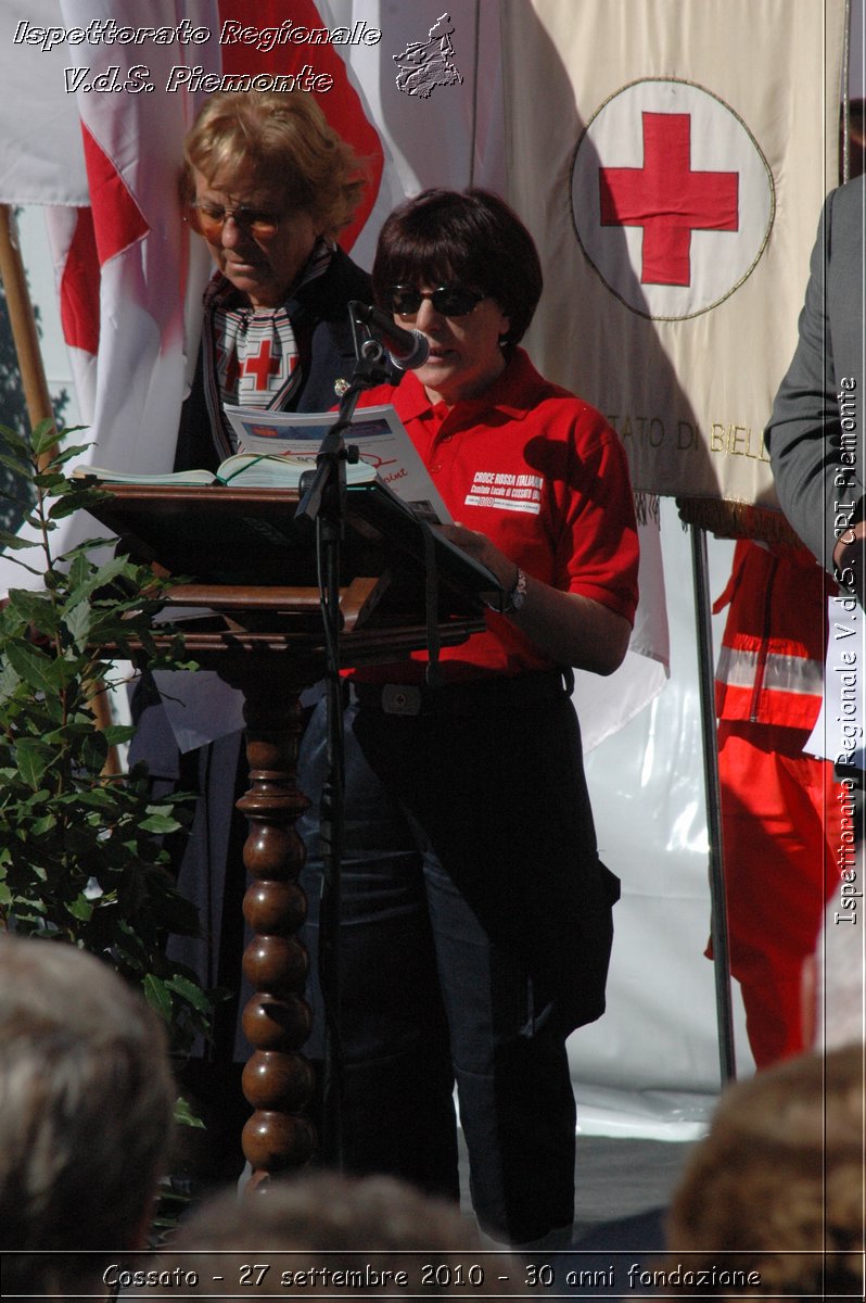 Cossato - 27 settembre 2010 - 30 anni fondazione -  Croce Rossa Italiana - Ispettorato Regionale Volontari del Soccorso Piemonte