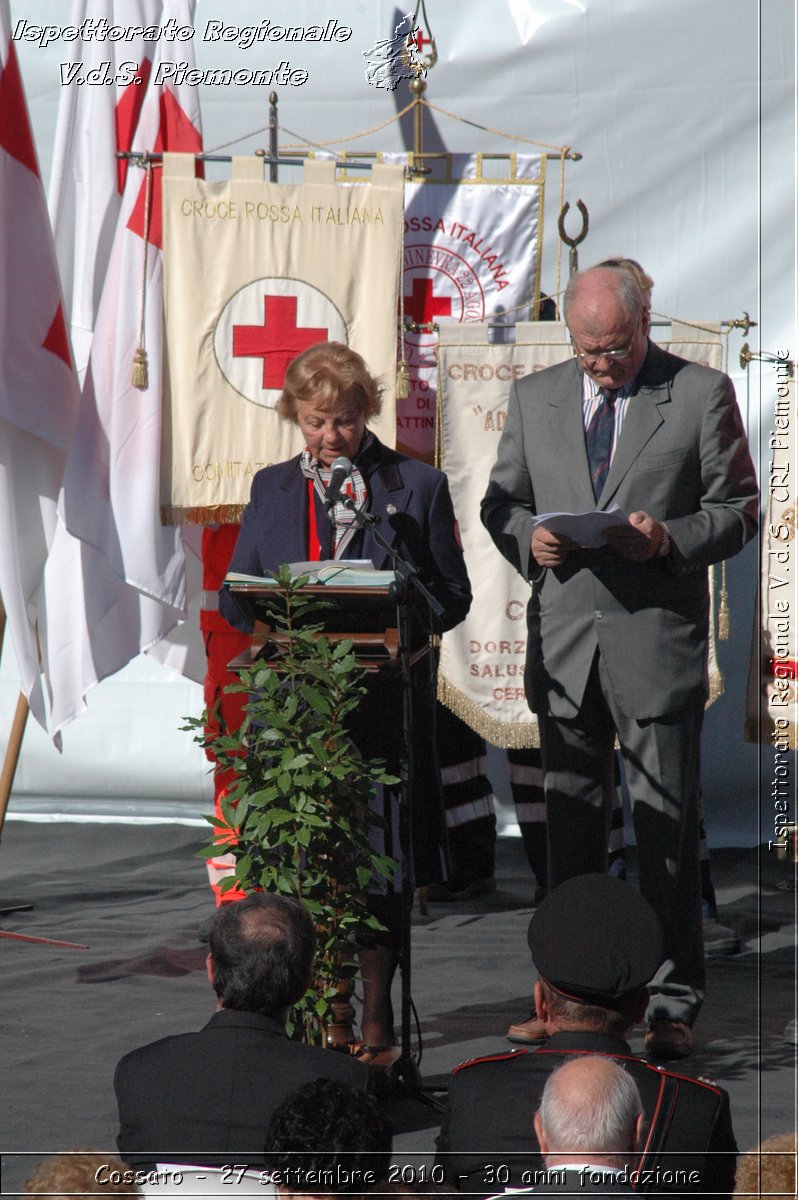 Cossato - 27 settembre 2010 - 30 anni fondazione -  Croce Rossa Italiana - Ispettorato Regionale Volontari del Soccorso Piemonte