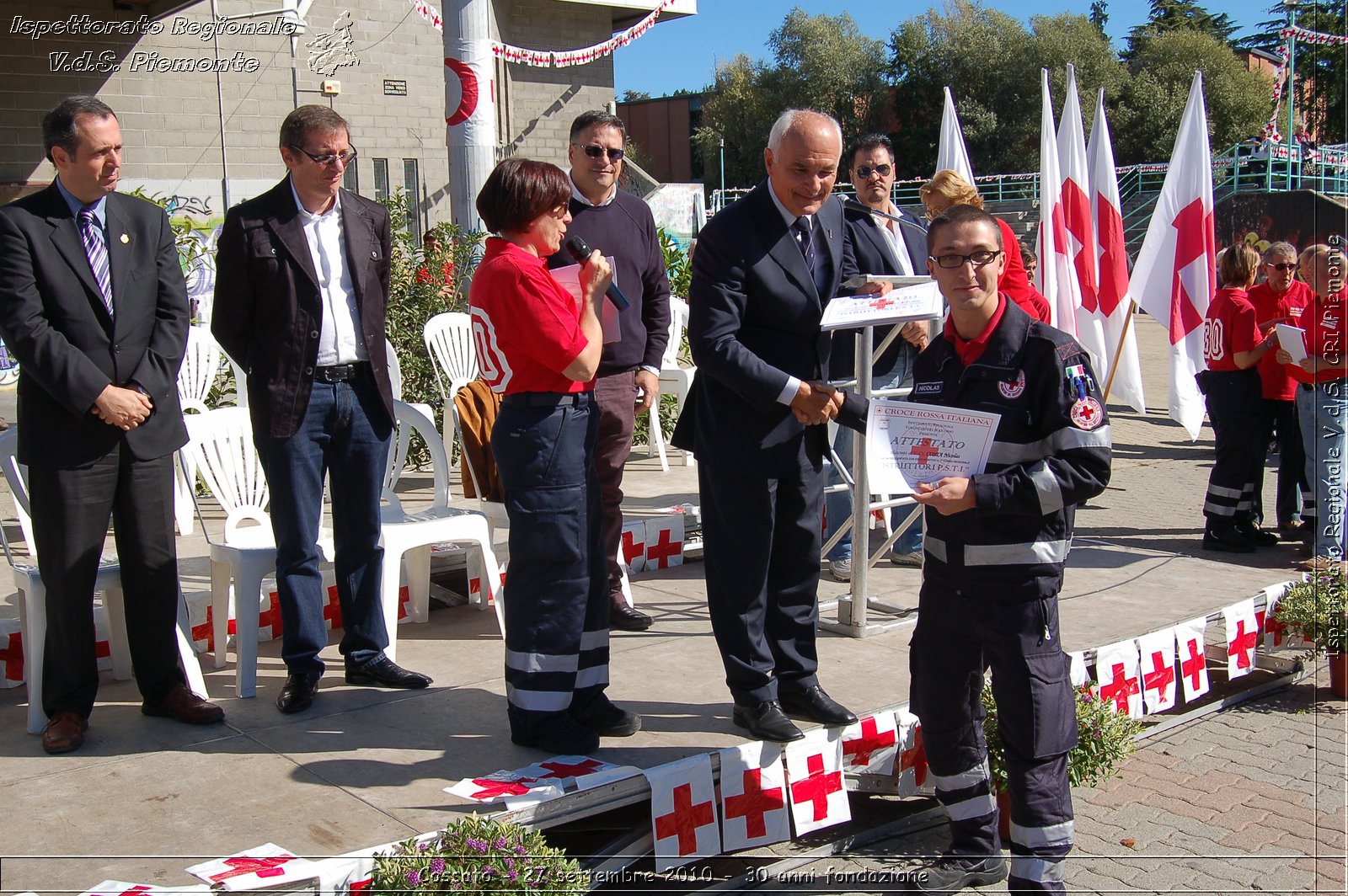 Cossato - 27 settembre 2010 - 30 anni fondazione -  Croce Rossa Italiana - Ispettorato Regionale Volontari del Soccorso Piemonte