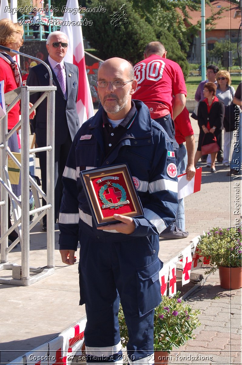 Cossato - 27 settembre 2010 - 30 anni fondazione -  Croce Rossa Italiana - Ispettorato Regionale Volontari del Soccorso Piemonte