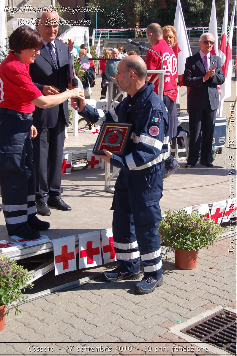 Cossato - 27 settembre 2010 - 30 anni fondazione -  Croce Rossa Italiana - Ispettorato Regionale Volontari del Soccorso Piemonte