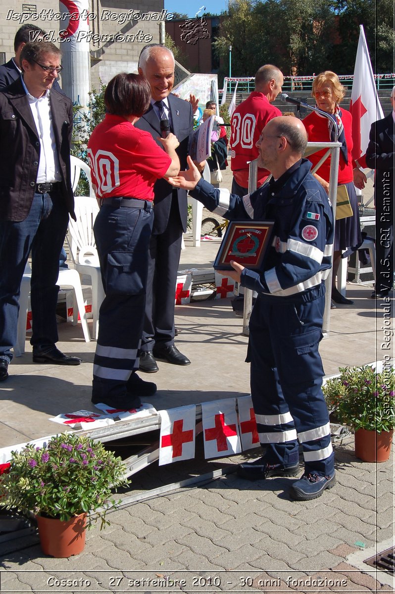 Cossato - 27 settembre 2010 - 30 anni fondazione -  Croce Rossa Italiana - Ispettorato Regionale Volontari del Soccorso Piemonte