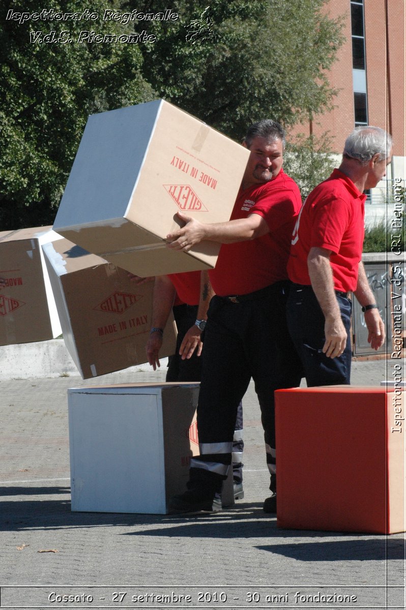 Cossato - 27 settembre 2010 - 30 anni fondazione -  Croce Rossa Italiana - Ispettorato Regionale Volontari del Soccorso Piemonte