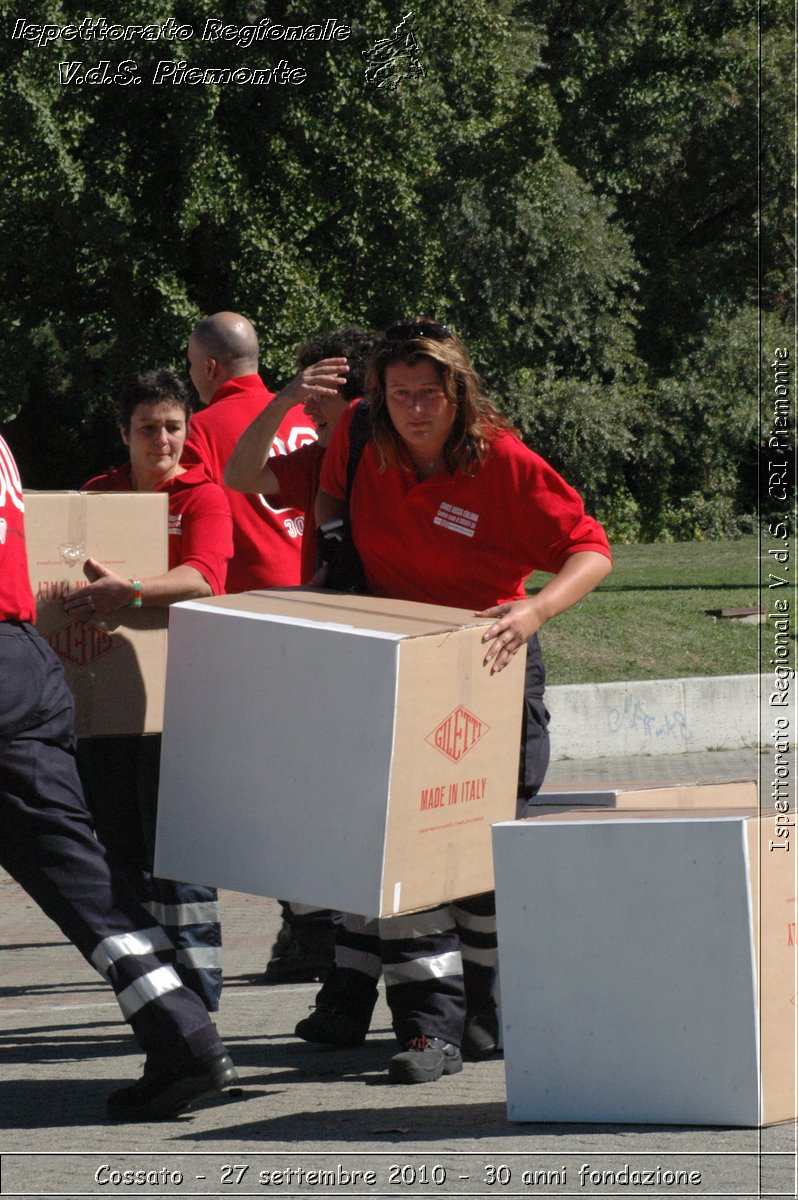 Cossato - 27 settembre 2010 - 30 anni fondazione -  Croce Rossa Italiana - Ispettorato Regionale Volontari del Soccorso Piemonte