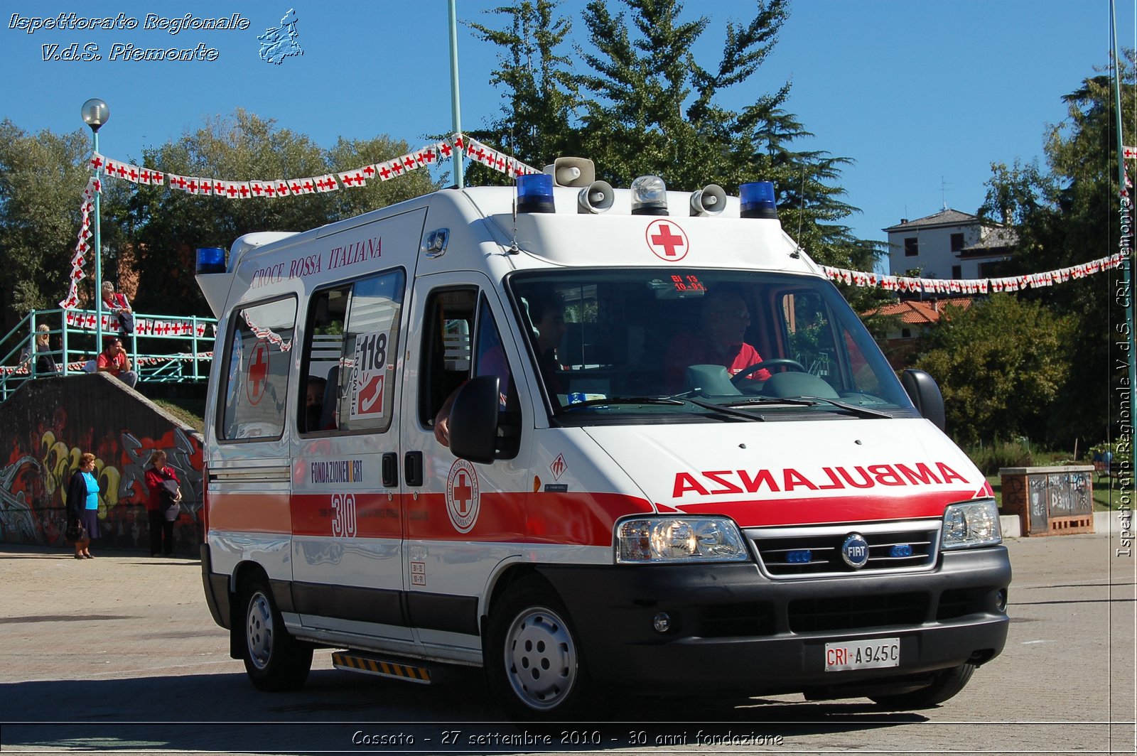 Cossato - 27 settembre 2010 - 30 anni fondazione -  Croce Rossa Italiana - Ispettorato Regionale Volontari del Soccorso Piemonte