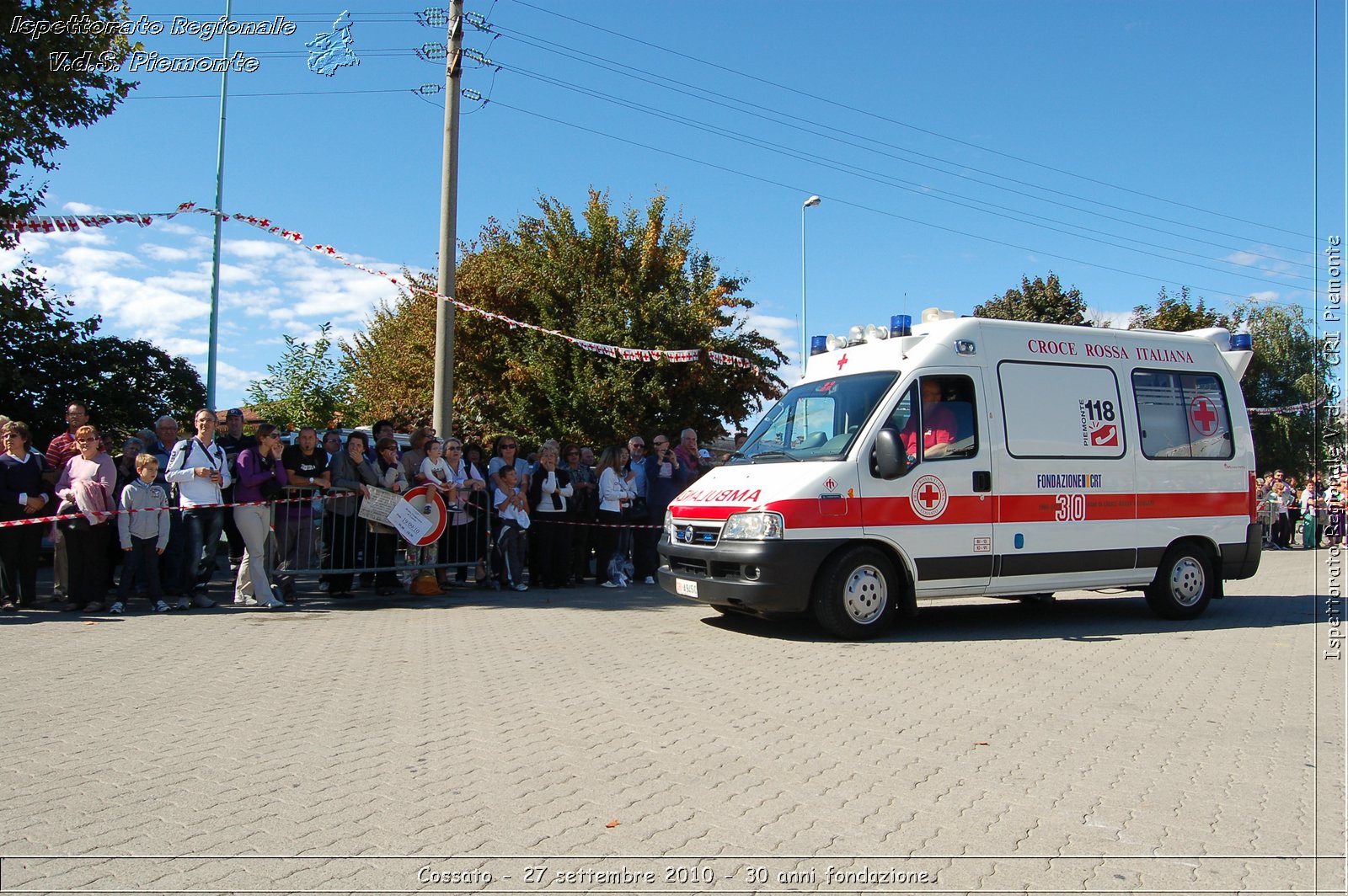 Cossato - 27 settembre 2010 - 30 anni fondazione -  Croce Rossa Italiana - Ispettorato Regionale Volontari del Soccorso Piemonte