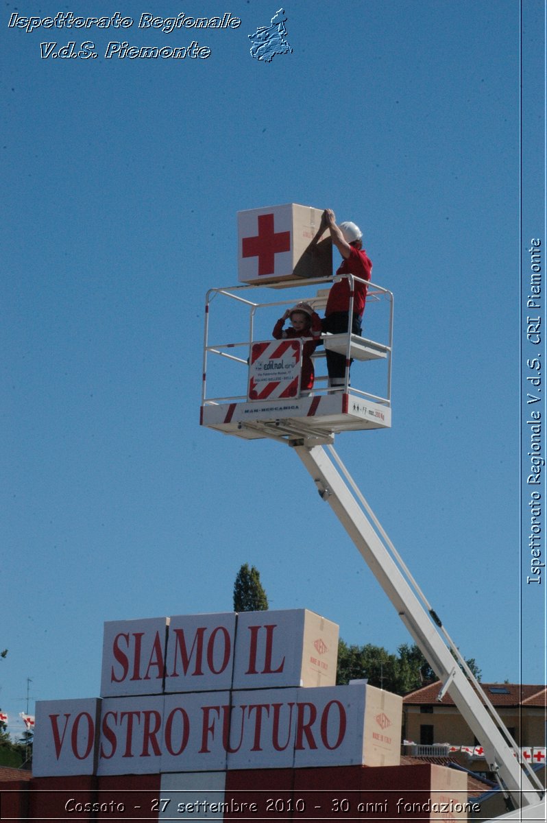 Cossato - 27 settembre 2010 - 30 anni fondazione -  Croce Rossa Italiana - Ispettorato Regionale Volontari del Soccorso Piemonte