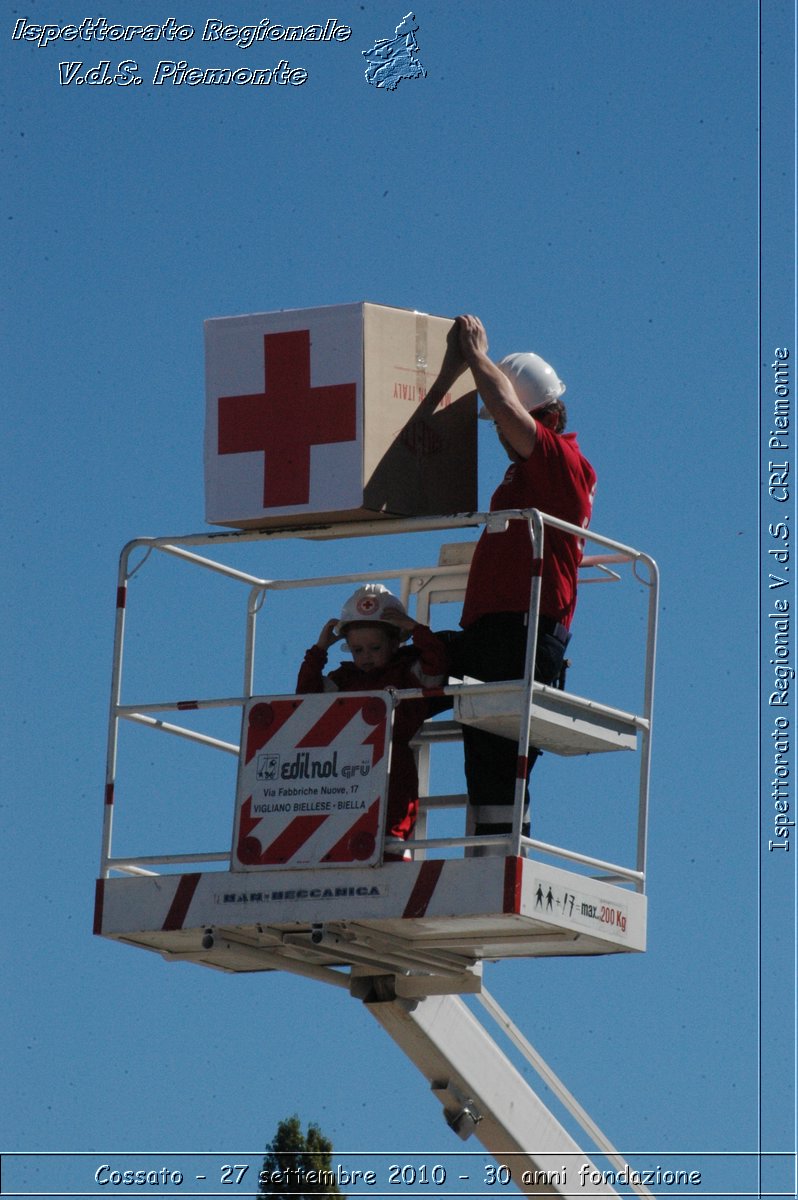 Cossato - 27 settembre 2010 - 30 anni fondazione -  Croce Rossa Italiana - Ispettorato Regionale Volontari del Soccorso Piemonte