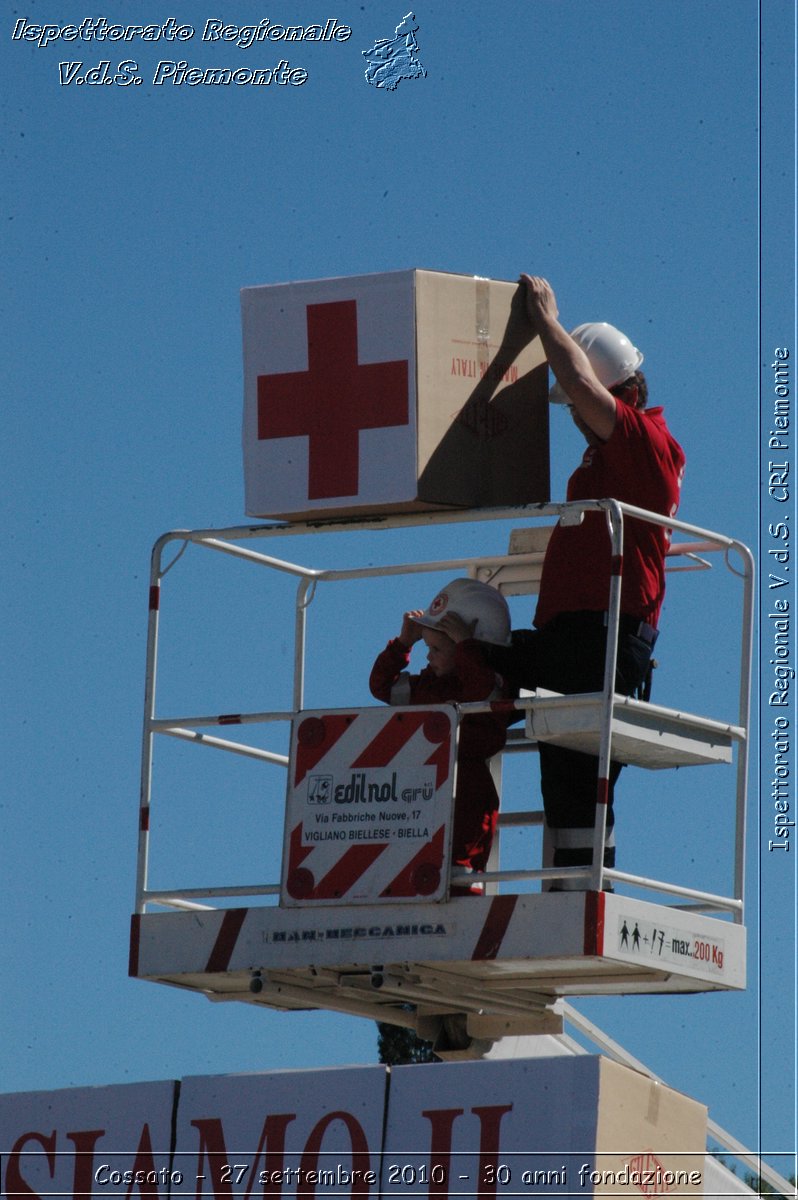 Cossato - 27 settembre 2010 - 30 anni fondazione -  Croce Rossa Italiana - Ispettorato Regionale Volontari del Soccorso Piemonte