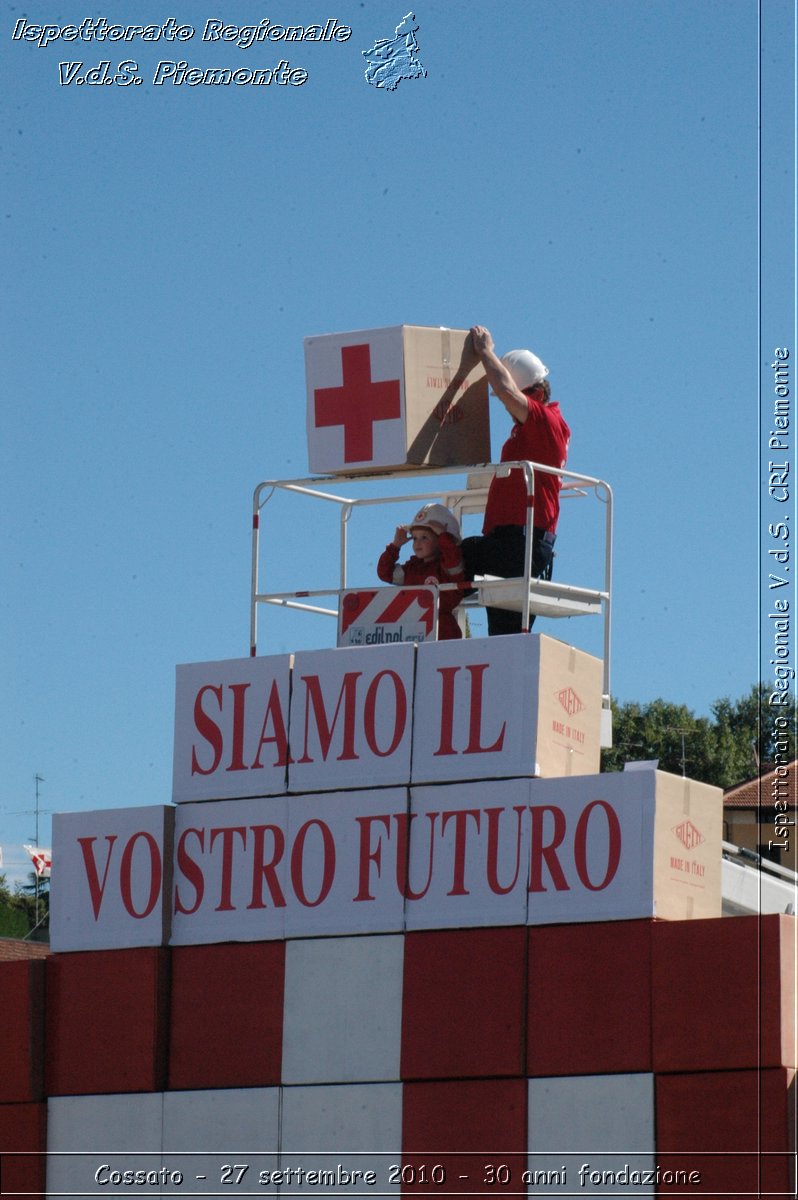 Cossato - 27 settembre 2010 - 30 anni fondazione -  Croce Rossa Italiana - Ispettorato Regionale Volontari del Soccorso Piemonte