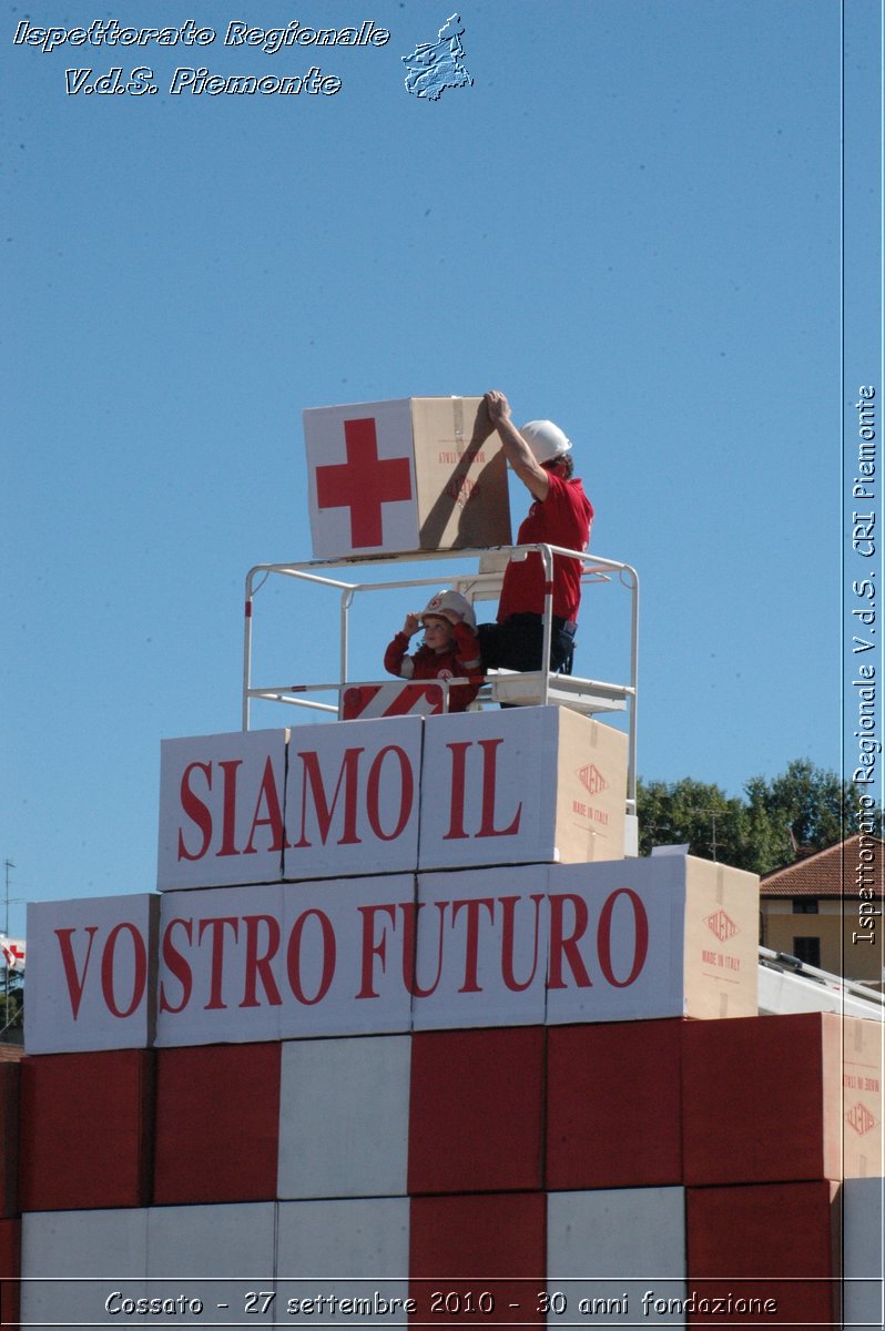 Cossato - 27 settembre 2010 - 30 anni fondazione -  Croce Rossa Italiana - Ispettorato Regionale Volontari del Soccorso Piemonte