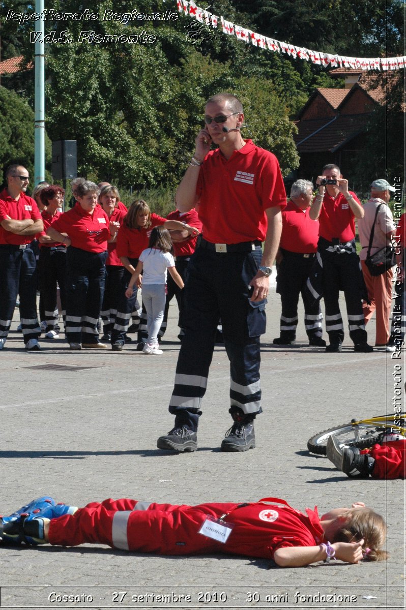 Cossato - 27 settembre 2010 - 30 anni fondazione -  Croce Rossa Italiana - Ispettorato Regionale Volontari del Soccorso Piemonte