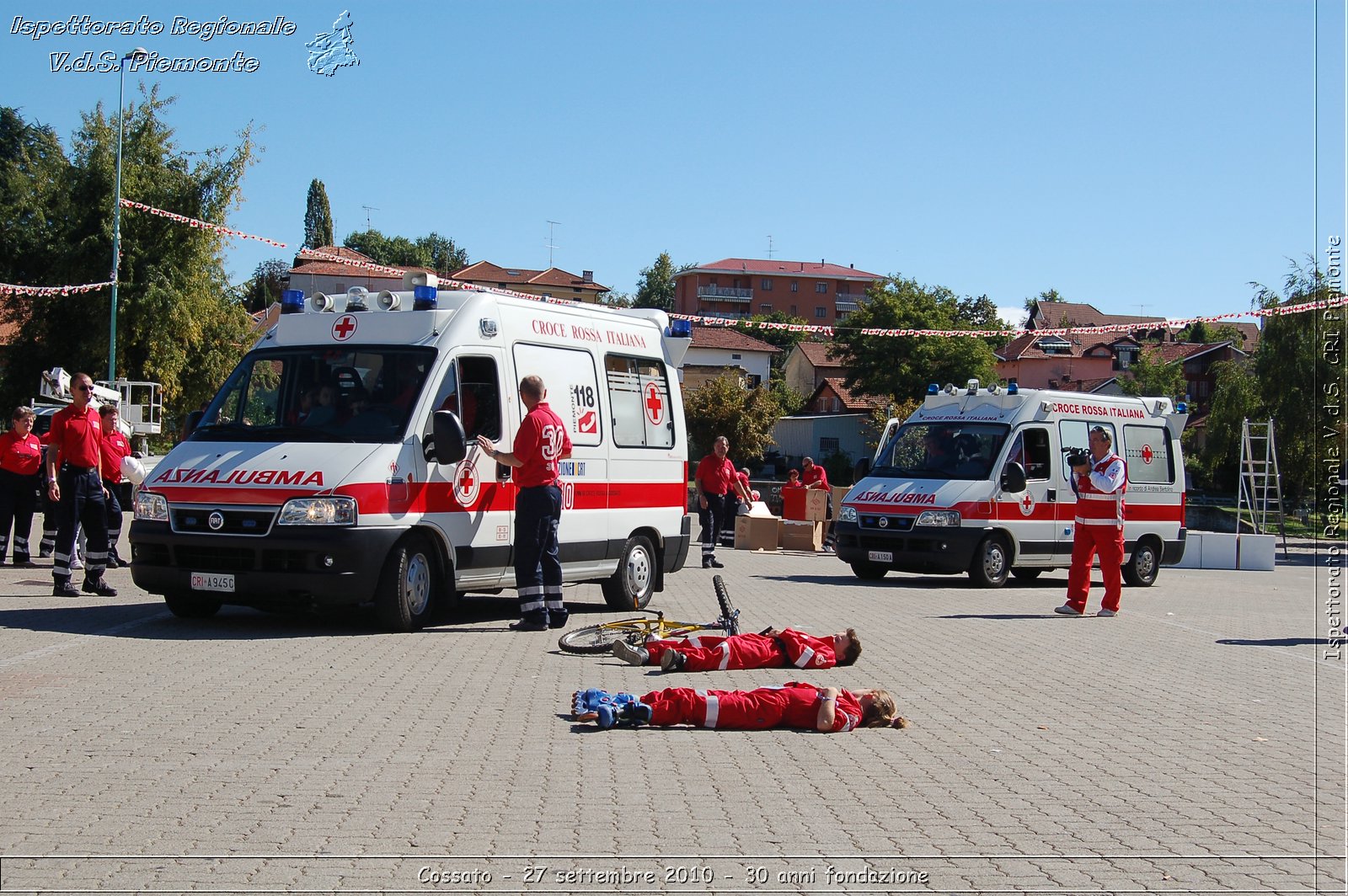 Cossato - 27 settembre 2010 - 30 anni fondazione -  Croce Rossa Italiana - Ispettorato Regionale Volontari del Soccorso Piemonte